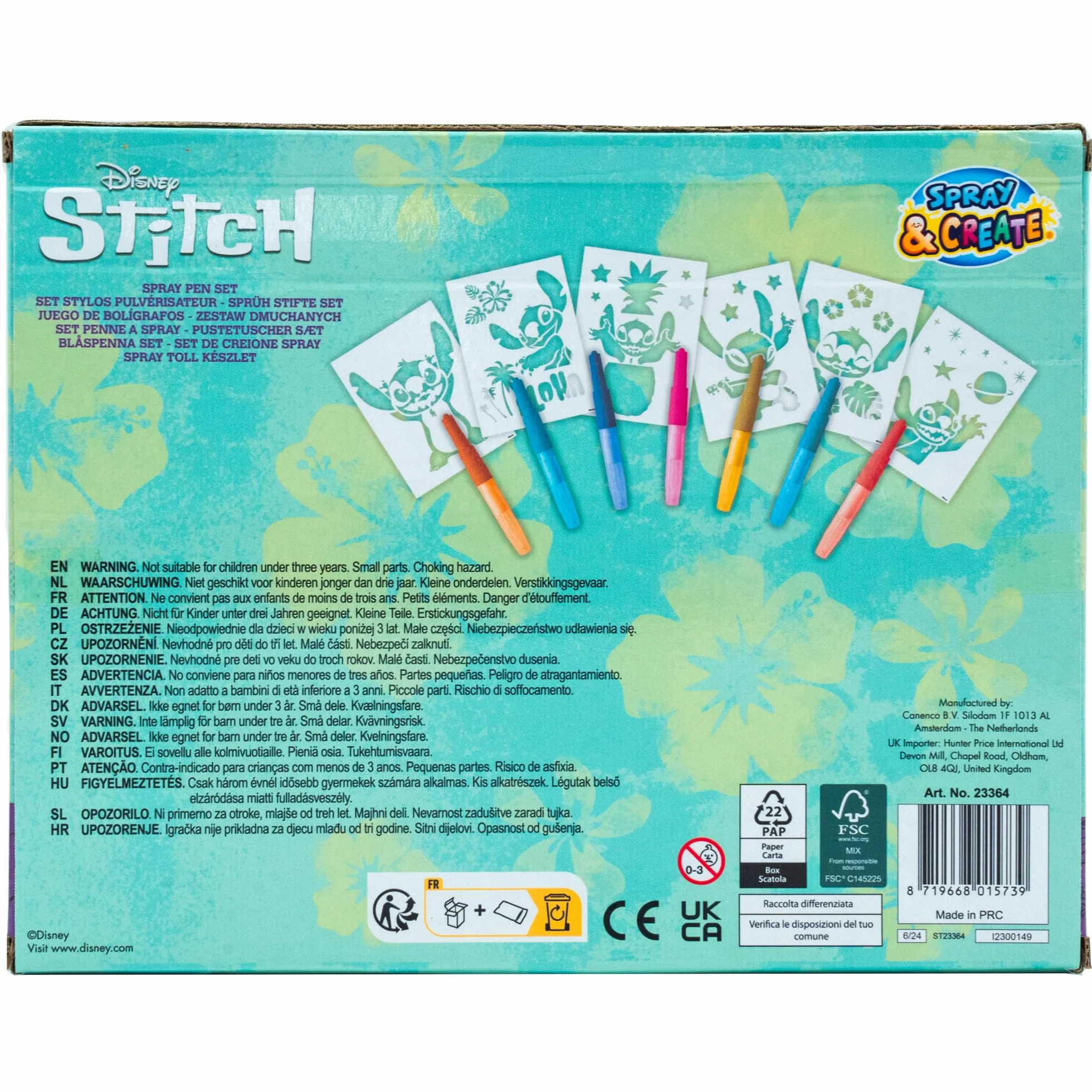 Disney Zestaw długopisów Stitch