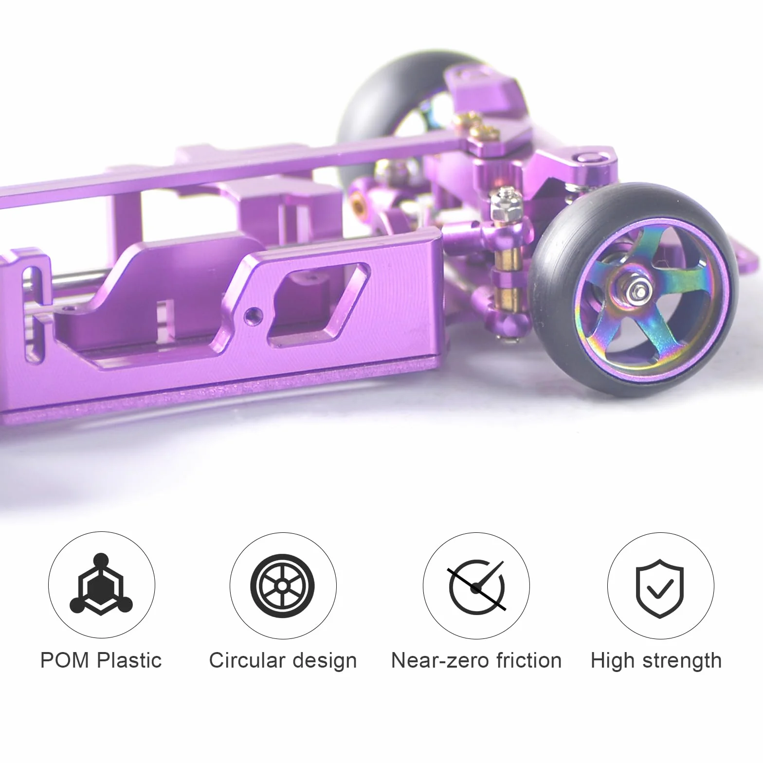 WLtoys K969 K989 P929 Koła driftowe RC 1/28 do Kyosho Mini-Z Mini-Q
