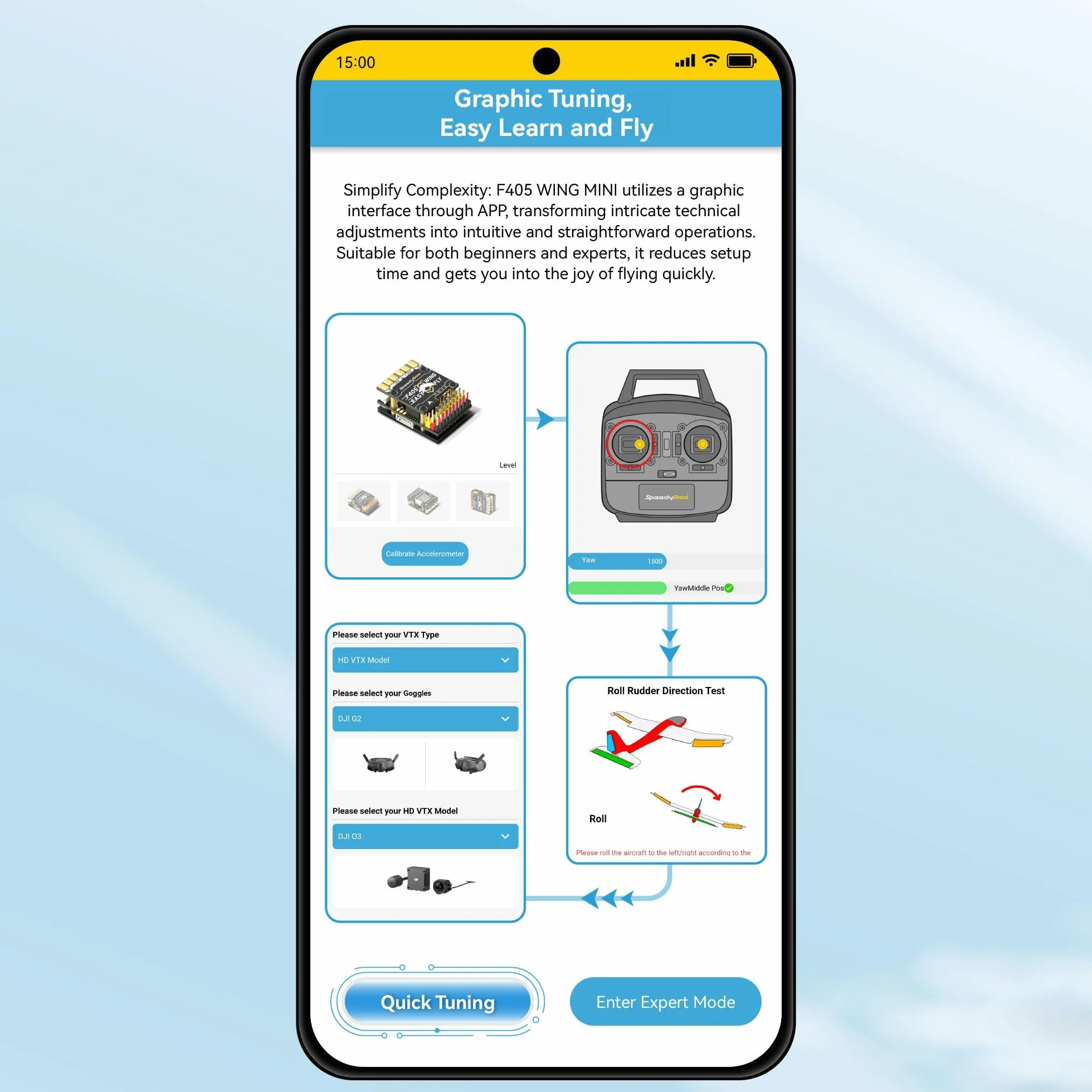 Speedybee F405 Mini Fixed Wing Flight Controller, obsługa aplikacji INAV Ardupilot, bezprzewodowa, konfiguracja 11 PWM, bezlutowna, multilayer FC PDB Board
