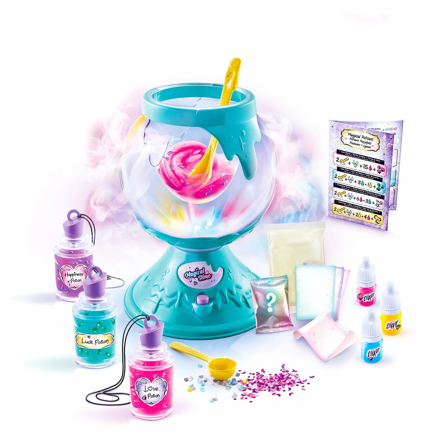 Canal Toys - Magical Slime - Moja Fabryka Magicznych Eliksirów - Kocioł Slime DIY - Od 6 lat - SSC 196, Wielokolorowy, 34 x 14 x 27,5 cm