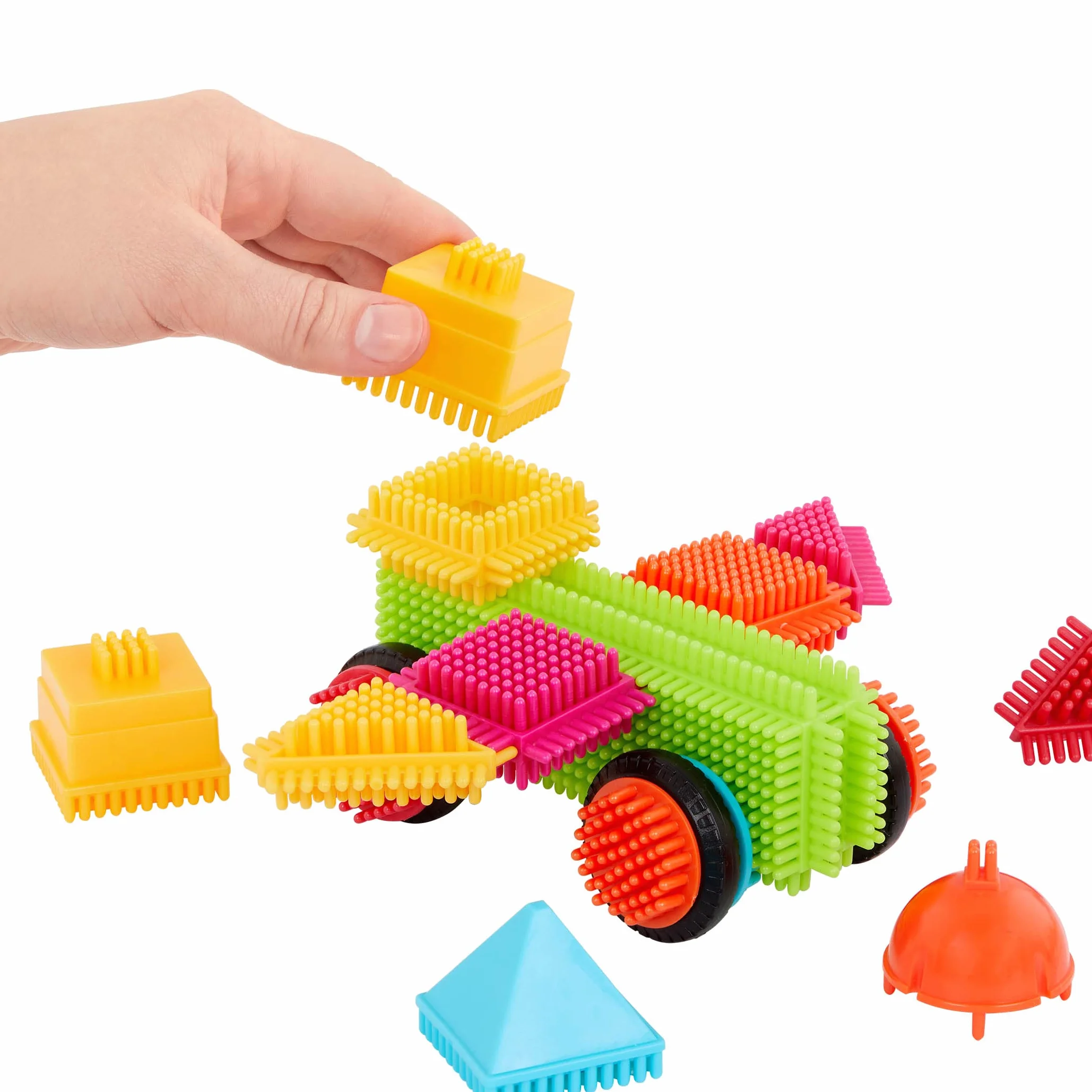 Bristle Blocks 3102Z – skrzynki, 80 sztuk, wielokolorowe