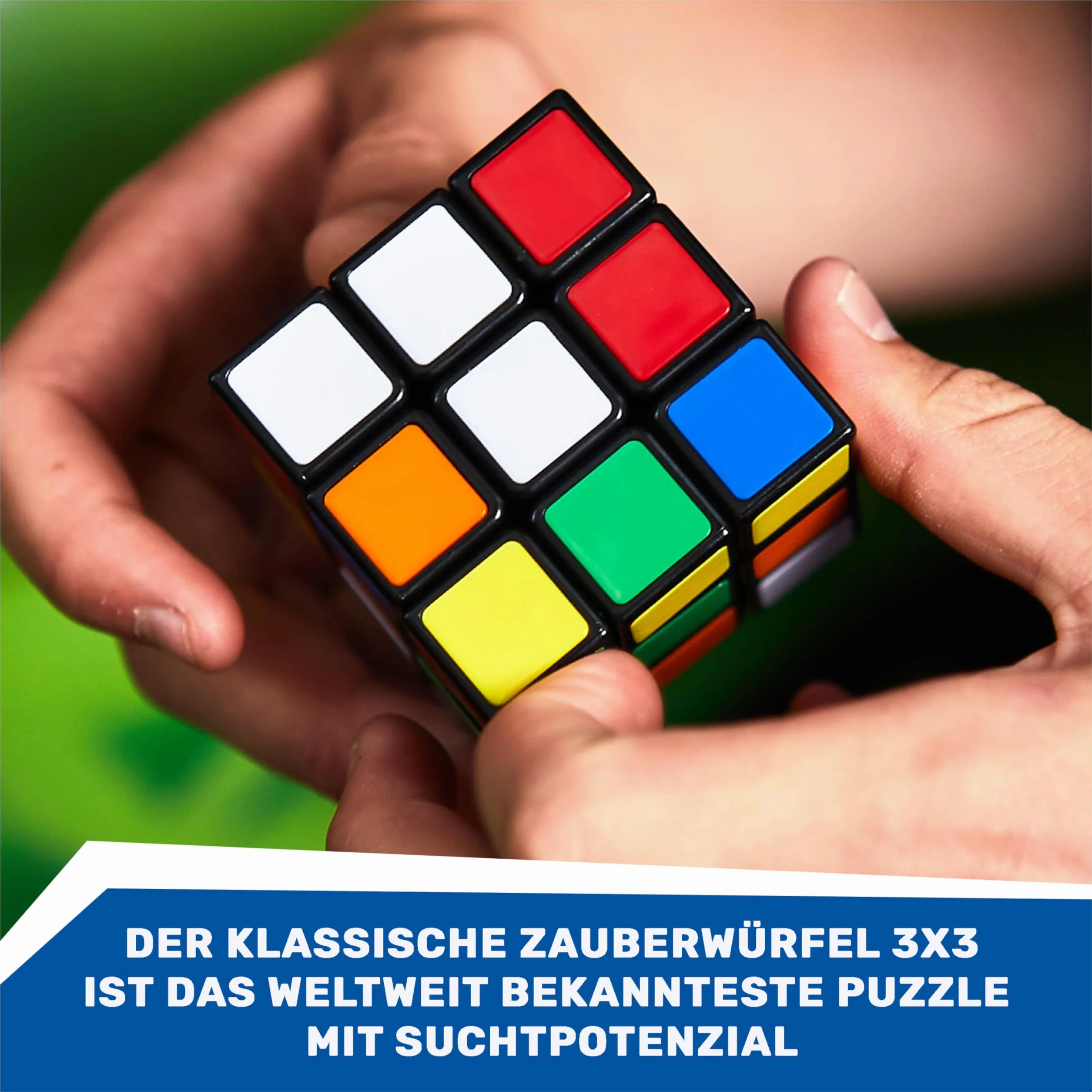 RUBIK'S CUBE 3X3 - Kolorowa gra puzzli Rubik's 3X3 - Puzzle 3x3 Oryginalne dopasowanie kolorów - Klasyczny Cube Problem z 1 przewodnikiem - 6063968 - Zabawka dla dzieci 8 lat i +