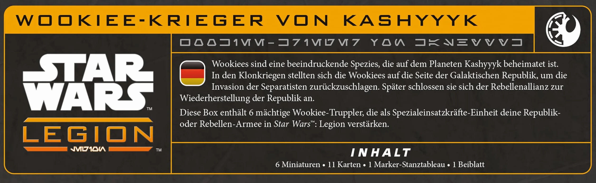 Asmodee, Star Wars: Legion – Kashyyyk Wookiee Warriors, rozszerzenie, Atomic Mass Games, dla 2 graczy, 14+ lata, 120-180 minut, niemiecki, wielojęzyczny