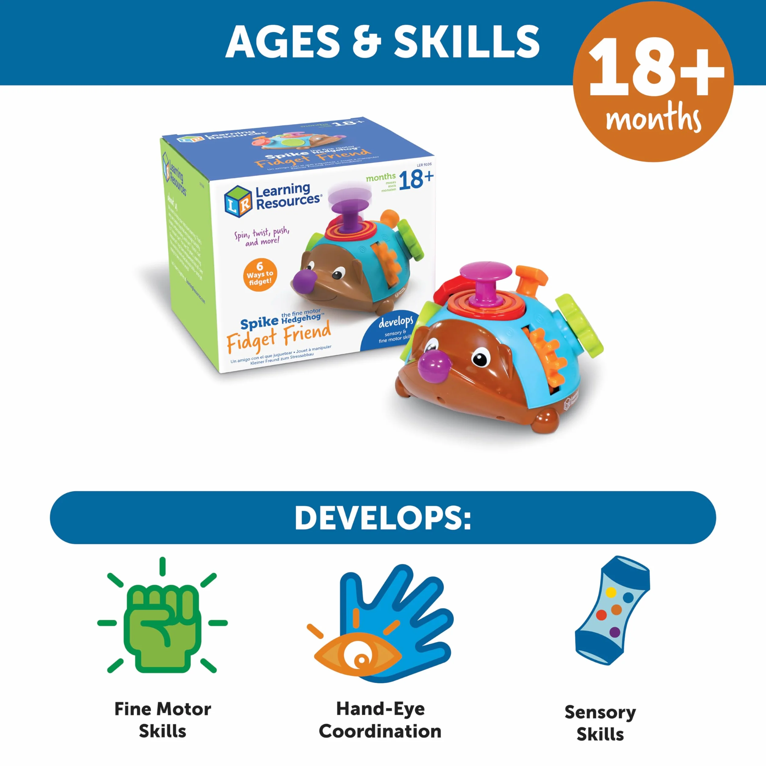 Learning Resources Spike The Fine Motor Hedgehog Zabawka