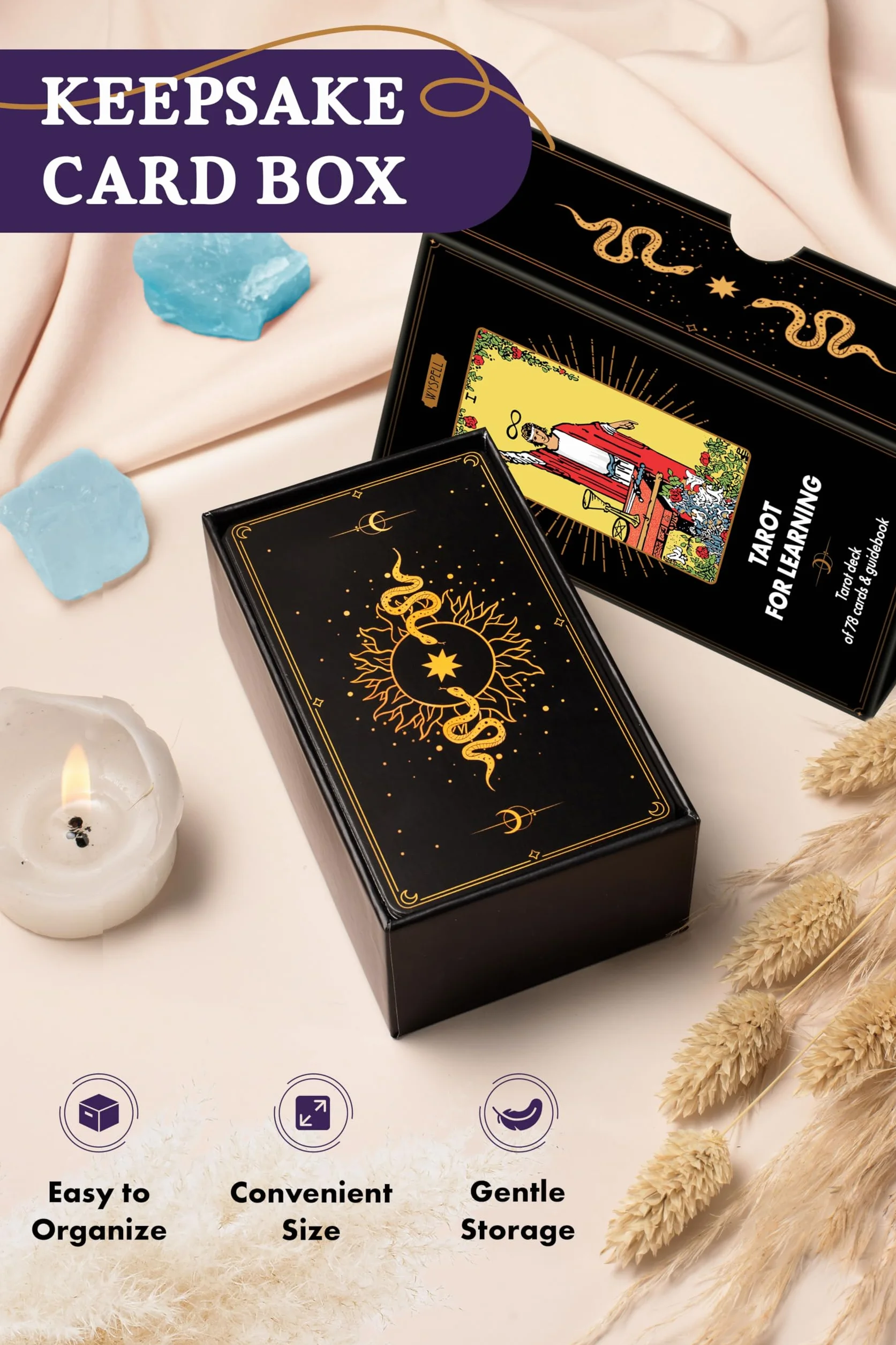 Wyspell Tarot do nauki – karty tarota ze znaczeniem dla początkujących z przewodnikiem
