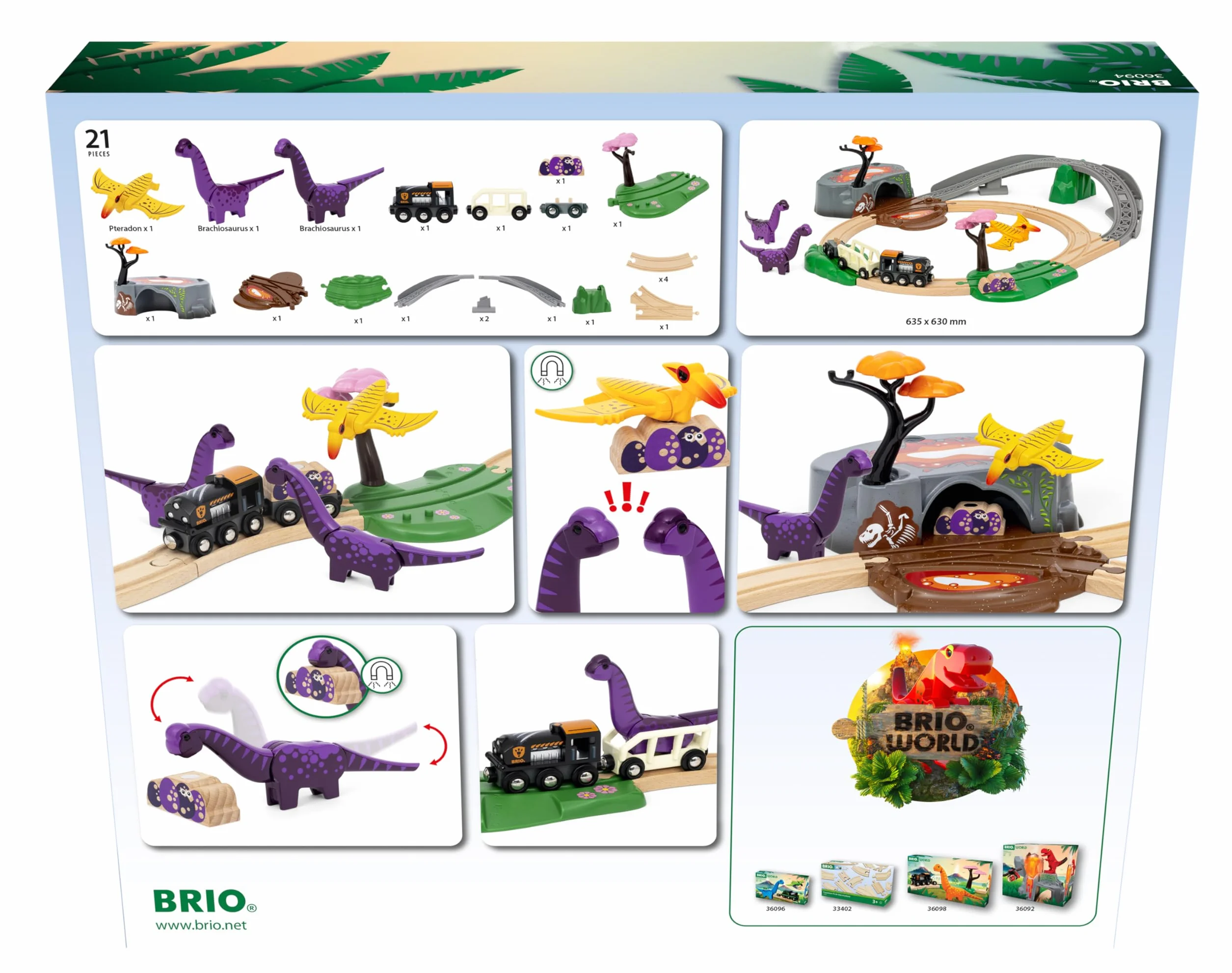 BRIO World Dinosaurier Abenteuer-Set