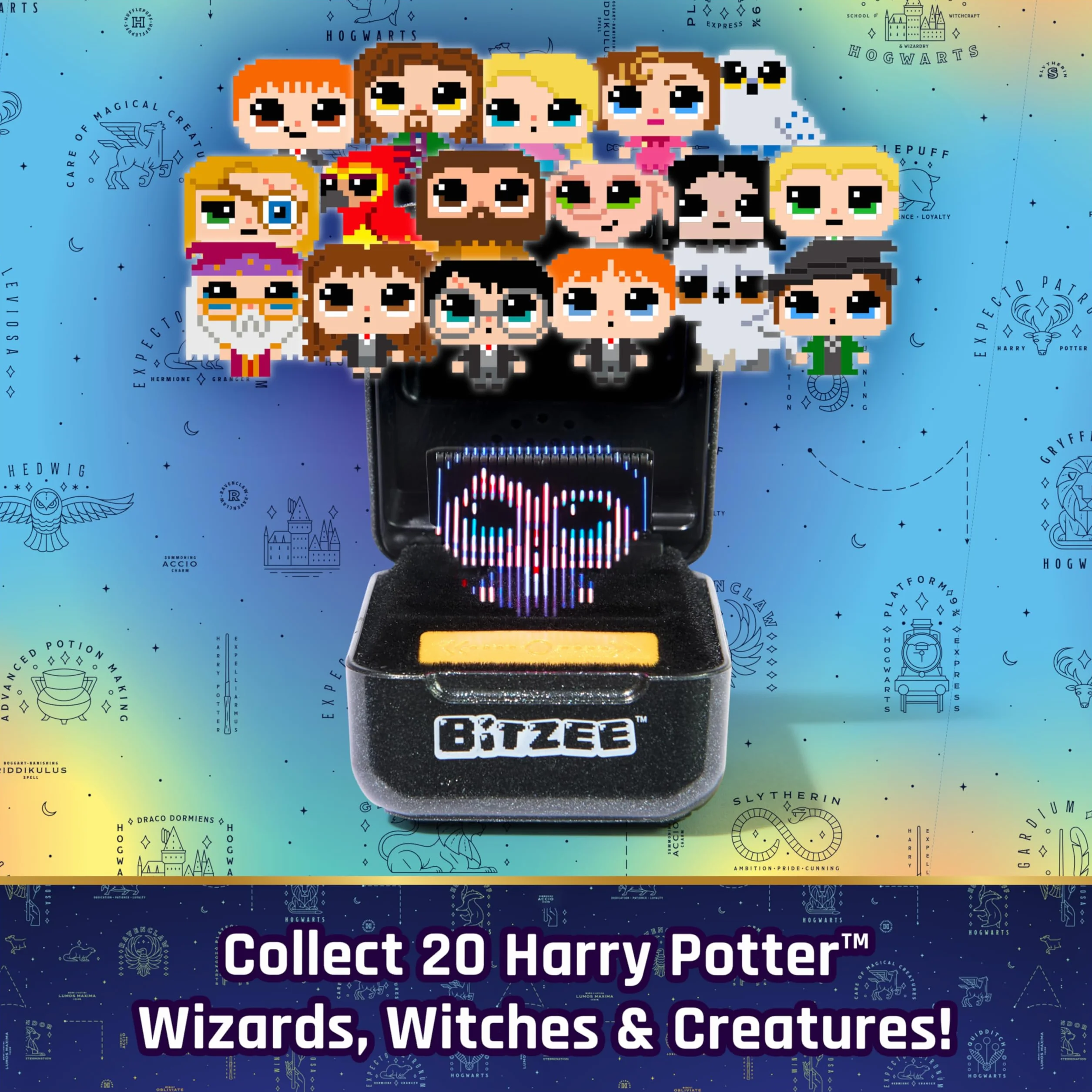 Wizarding World Bitzee Harry Potter interaktywna zabawka 20 wirtualnych postaci reagujących na ruch