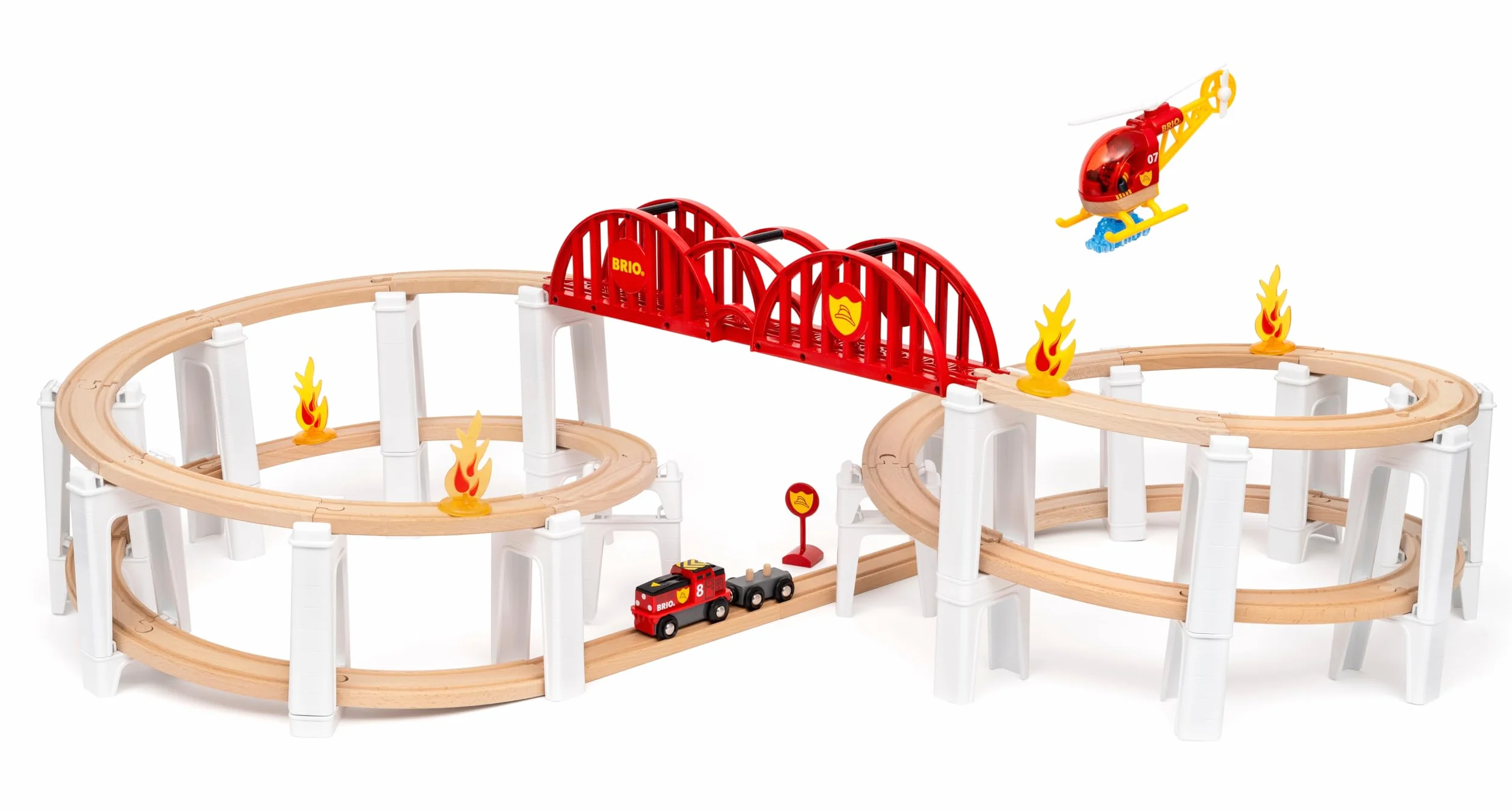 BRIO World - 36114 Großes Spiralenset| Spielzeuglok-Set für Kinder ab 3 Jahren