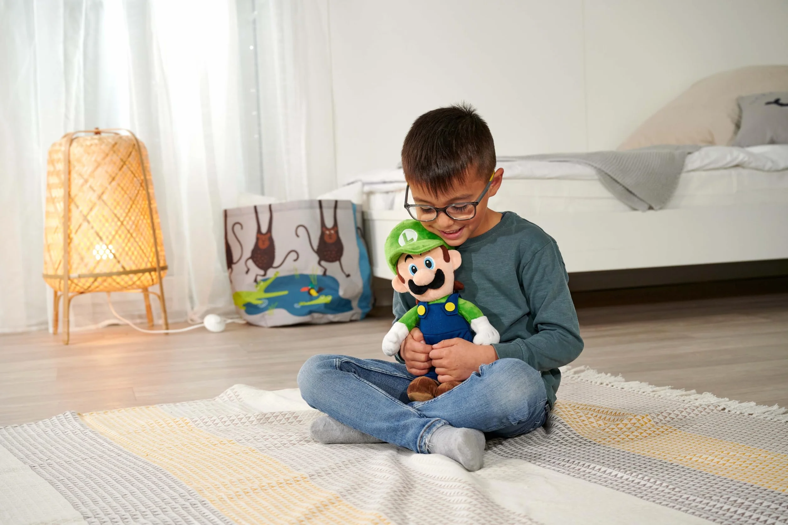 SIMBA Super Mario Luigi pluszowa zabawka 30cm