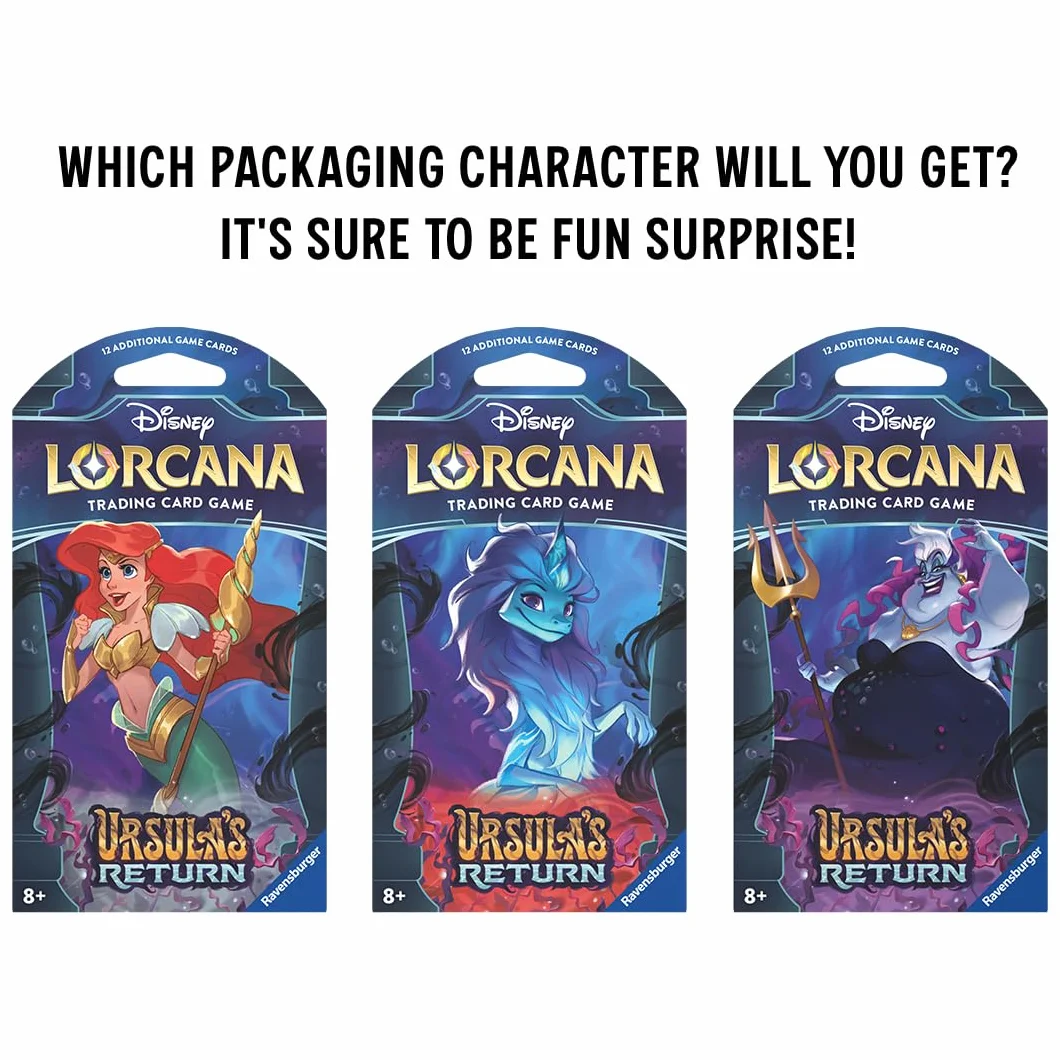 Ravensburger Disney Lorcana TCG: Urszula Booster Pack Back Pack od 8 lat