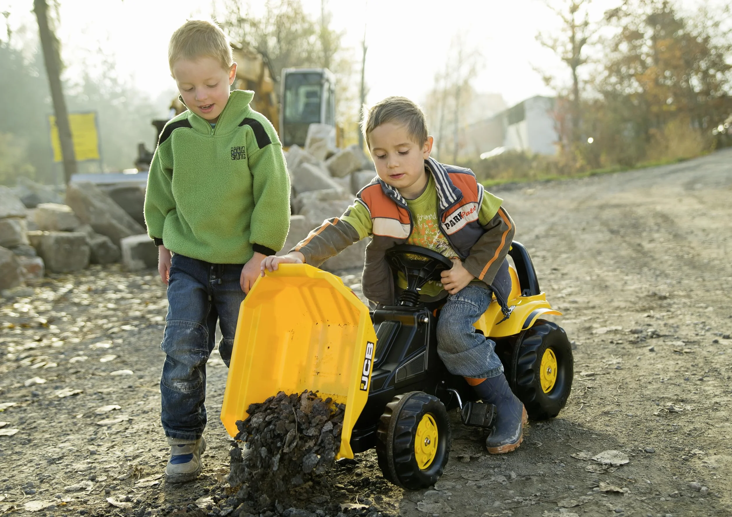 Rolly Toys JCB Dumper, żółty, 93 x 44 x 52 cm