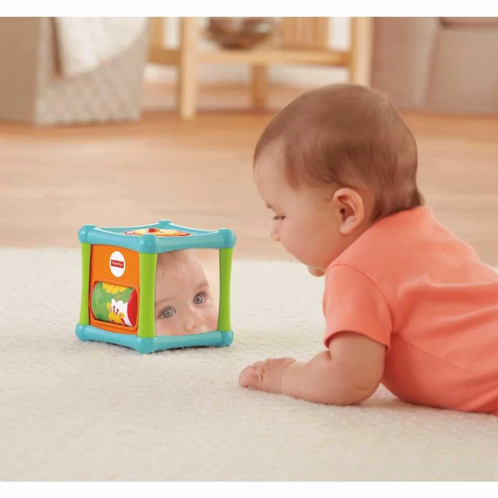 Fisher-Price BFH80 – Tierfreunde kostka, zabawka dla dzieci od 6 miesięcy