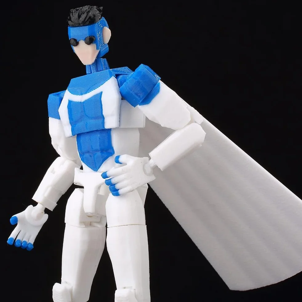 Mark Grayson ruchoma figurka z wieloma przegubami - 3D drukowane wieloprzegubowe figurki Mark Grayson Super Statuetta z wymiennymi akcesoriami Figurka kolekcjonerska 13,5CM