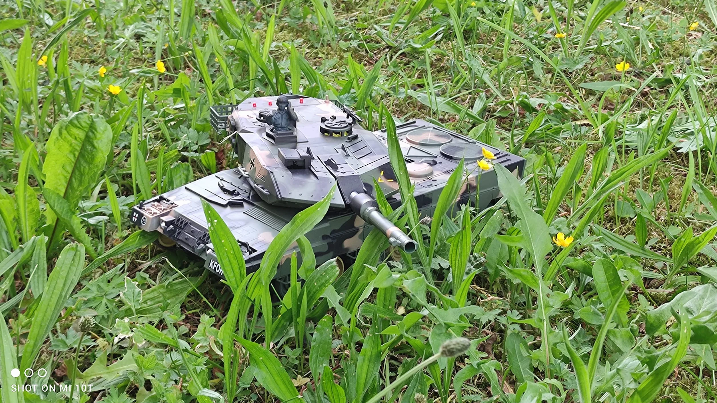 2-częściowy zestaw RC Leopard 2A5 czołg bojowy do wielu potyczek z podczerwienią i 6 mm strzałami Softair BB
