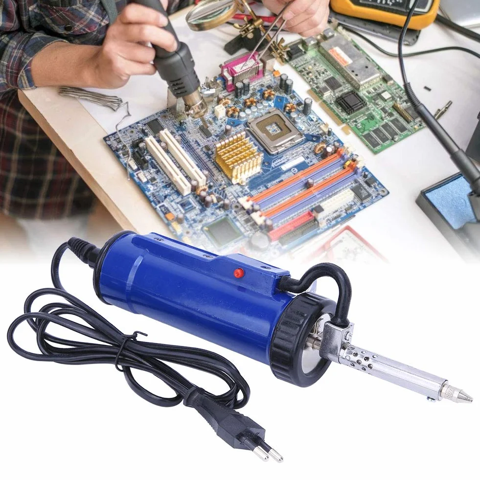 ADT-3 30 W pełni automatyczny elektryczny odkurzacz do lutowania, narzędzie do odlutowywania ze stali nierdzewnej wtyczka UE 250 V do narzędzia konserwacyjnego płyty głównej, narzędzie do konserwacji