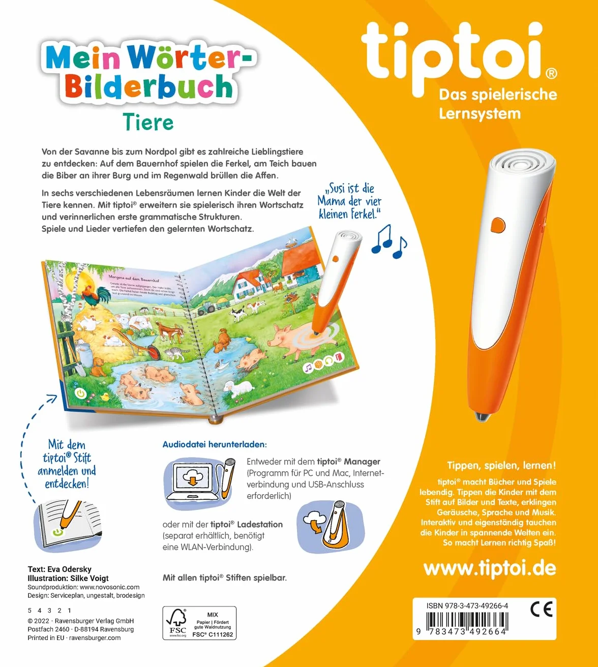 tiptoi® Mein Wörter-Bilderbuch Tiere
