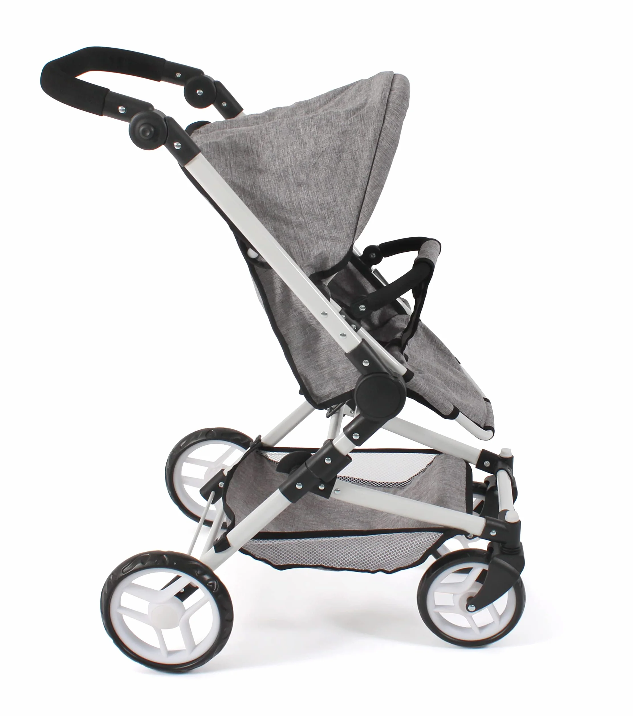 Bayer Chic 2000 645 19 wózek dla lalek kombi Fides 3 w 1, dżinsy szare, 61 x 44,5 x 85 cm