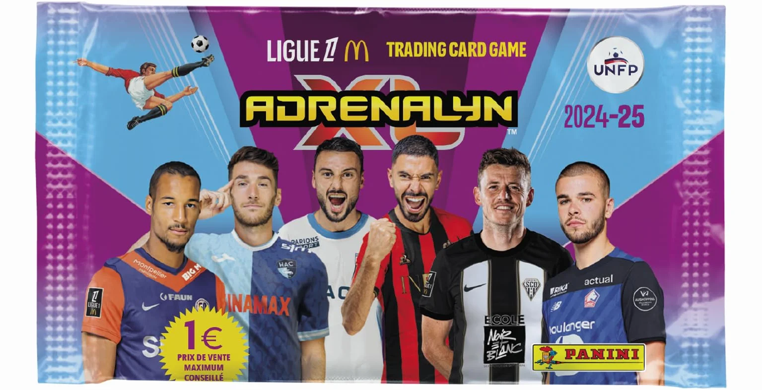 Panini ADRENALYN Ligue 1 McDonald's 2024-2025 karty handlowe blister 8 kieszeni, 004843KBF8
