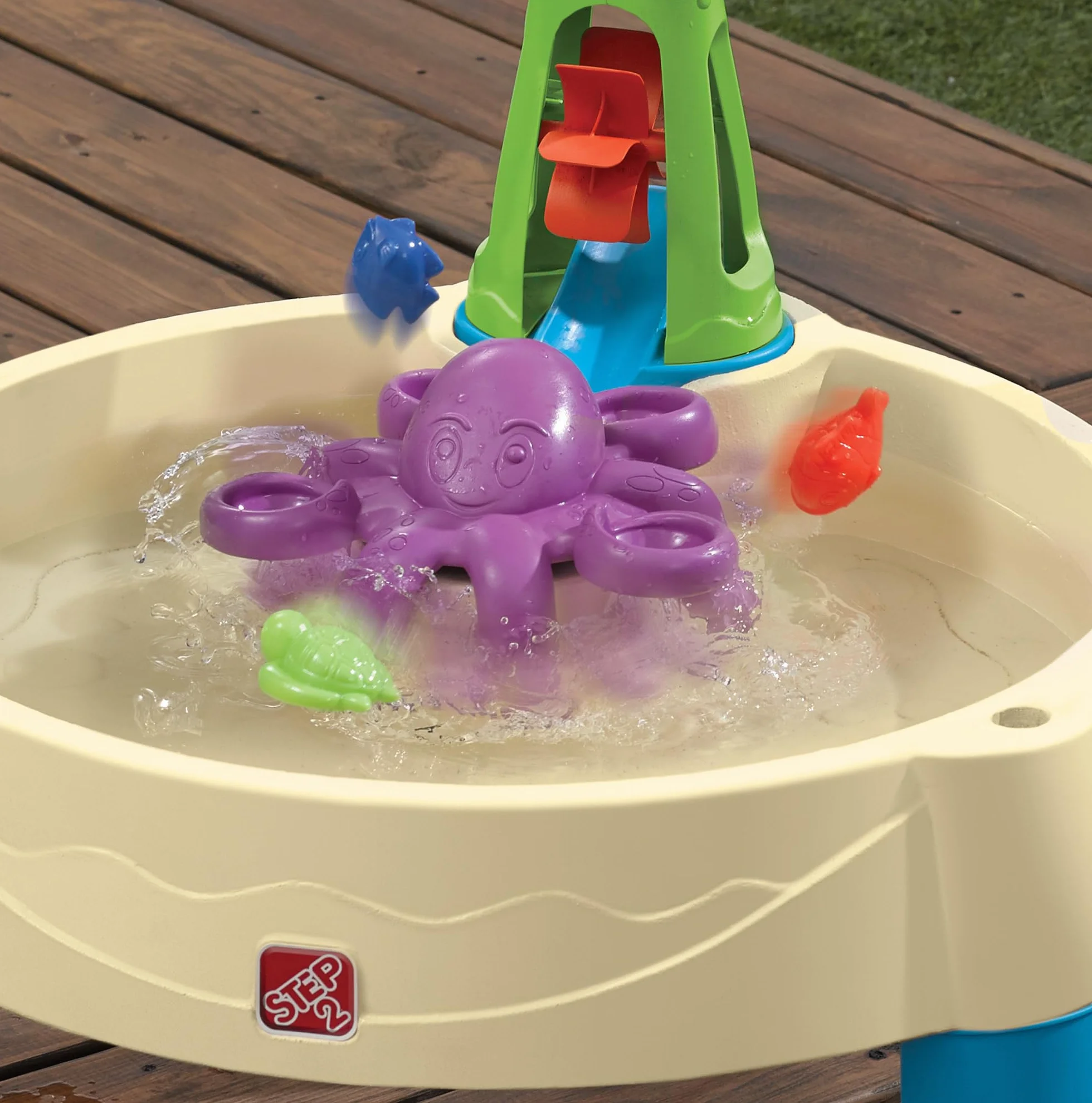 Step2 Stół wodny Wild Whirlpool z 11 akcesoriami | Zabawki wodne dla dziecka | Stół do aktywności z wodą do ogrodu