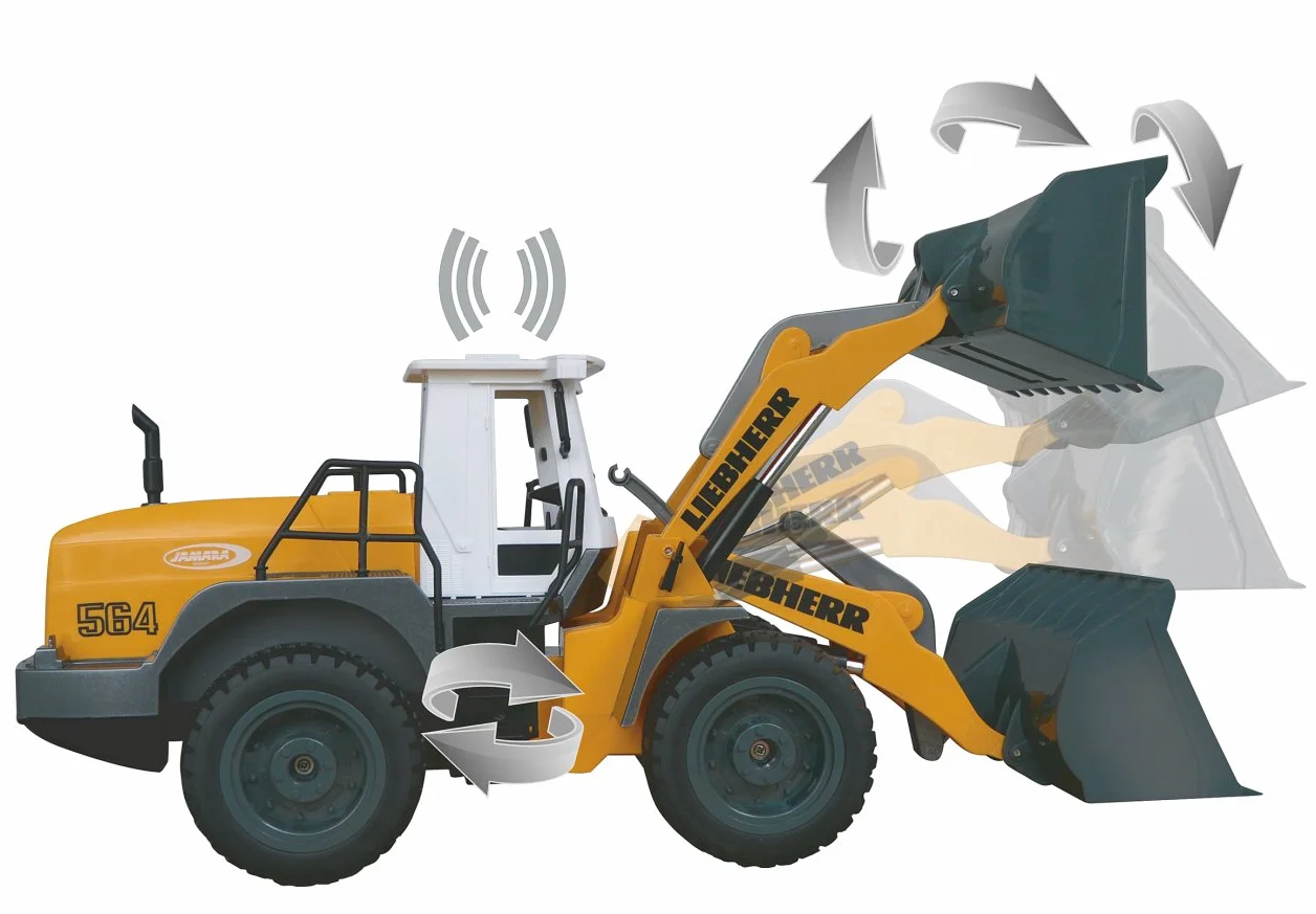 Jamara - Ładowarka Liebherr 564 1:20 2,4 GHz (405007)