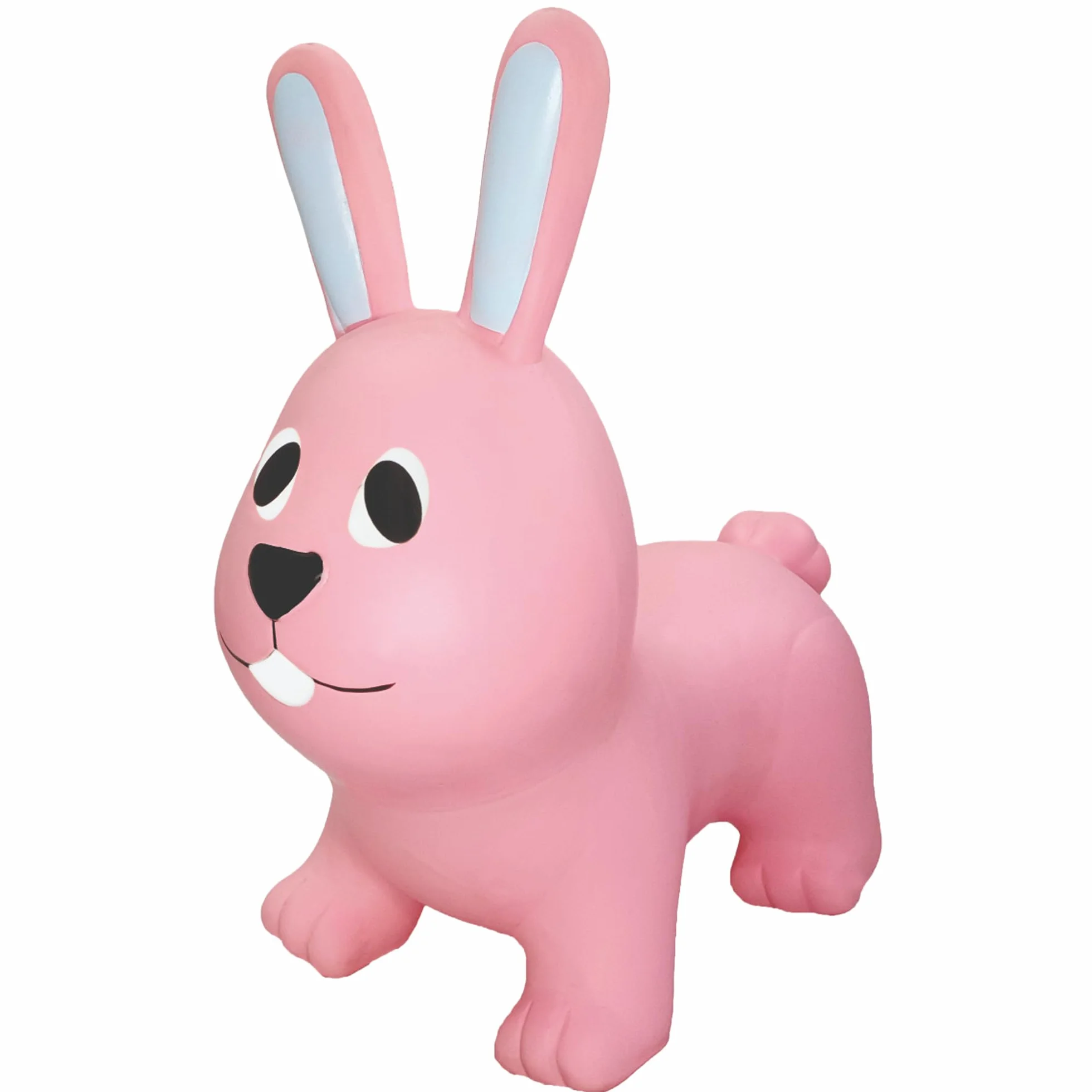 Gerardo's Toys Jumpy Zwierzęta do skakania zając jasnoróżowe ok. 58 cm – skaczące zwierzęta od 1 roku życia – nadmuchiwane zwierzęta do użytku wewnątrz i na zewnątrz – w zestawie pompka