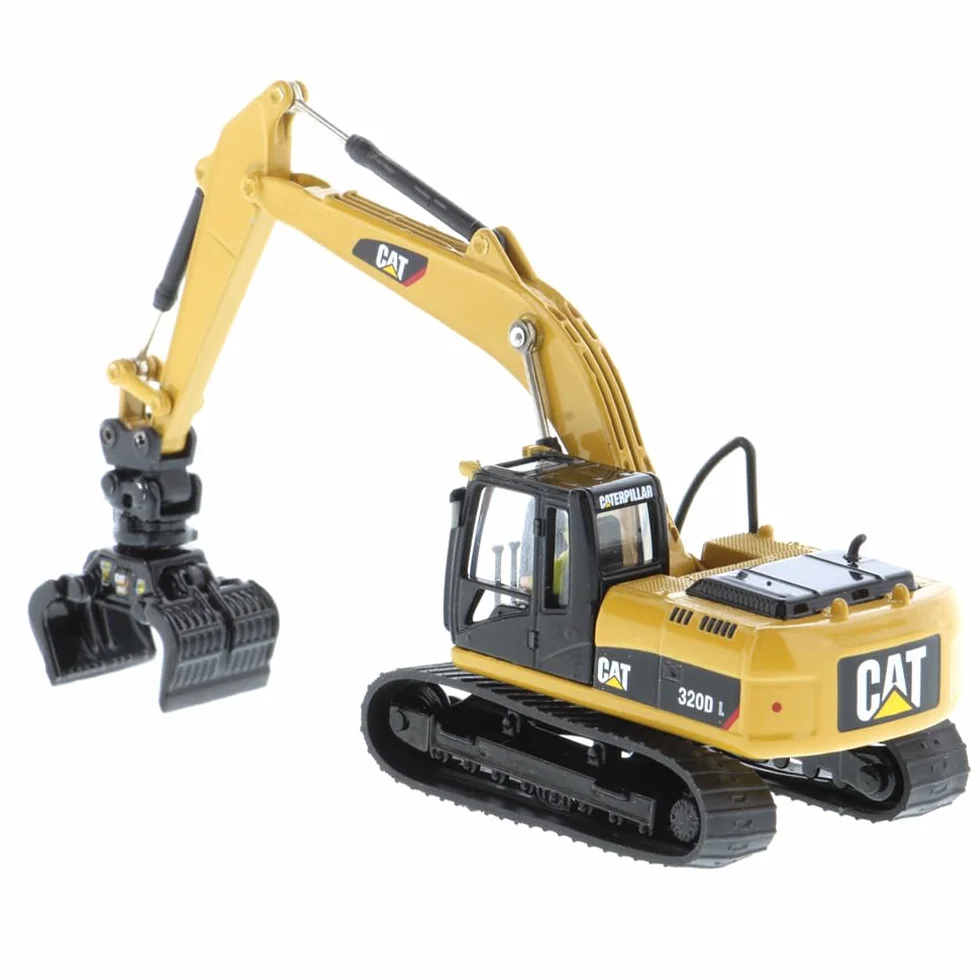 Caterpillar Diecast Masters 85652 - Koparka gąsienicowa z akcesoriami 320D, skala 1:87, ok. 11,7 x 4,5 x 4,8 cm, 14 lat i więcej