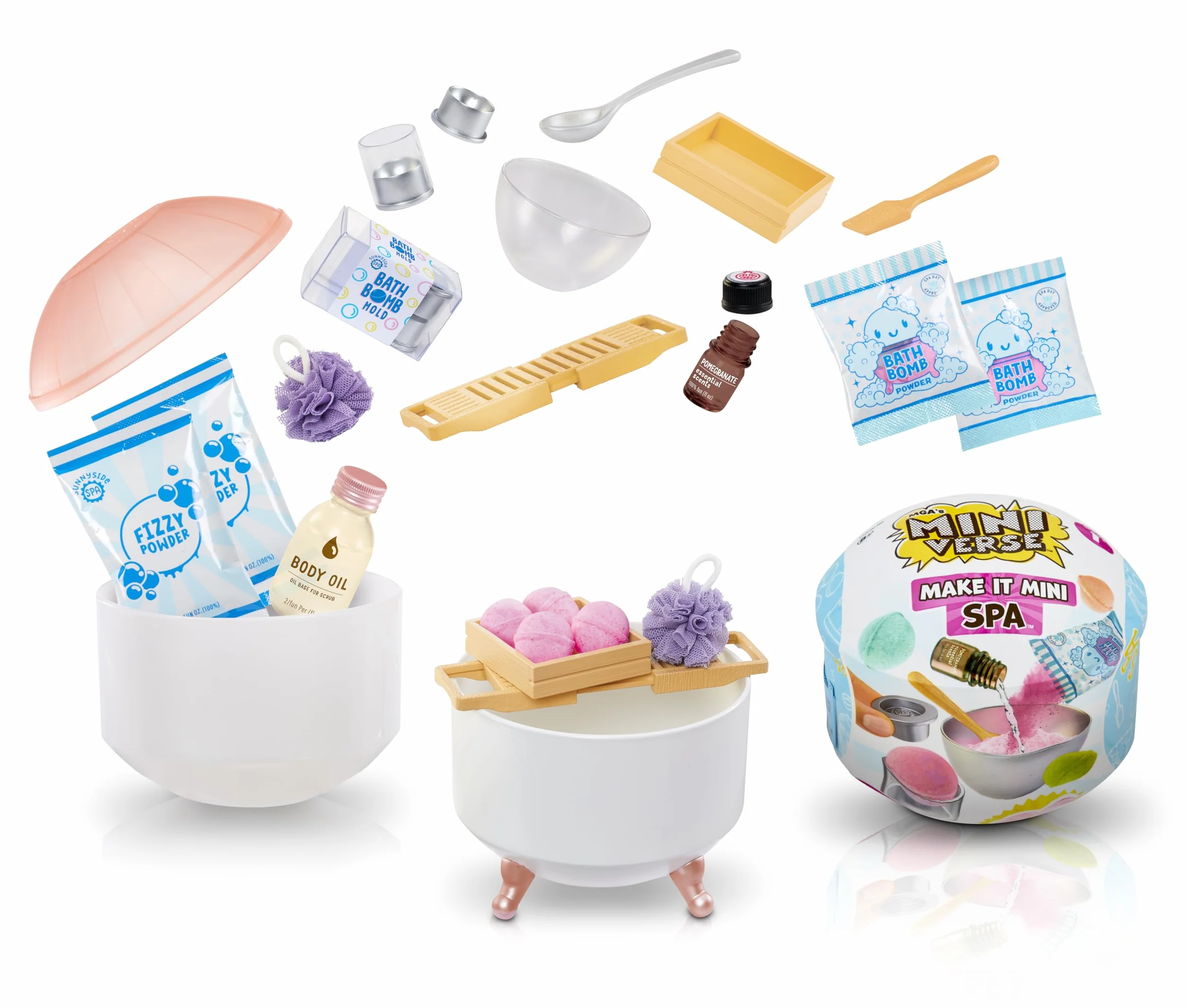 MGA's Miniverse Make It Mini Spa Series - Mini Przedmioty Kolekcjonerskie w Zaślepionych Opakowaniach - DIY Spa dla Majsterkowiczów - NIEJADALNE - dla Nastolatków, Dorosłych, Kolekcjonerów i Dzieci