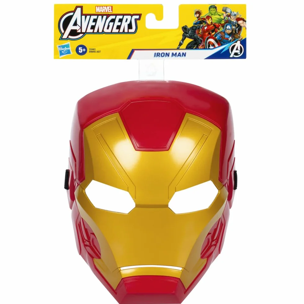Maska Iron Mana z uniwersum Marvel Avengers, zabawki i produkty kolekcjonerskie z superbohaterami dla dzieci w wieku od 5 lat