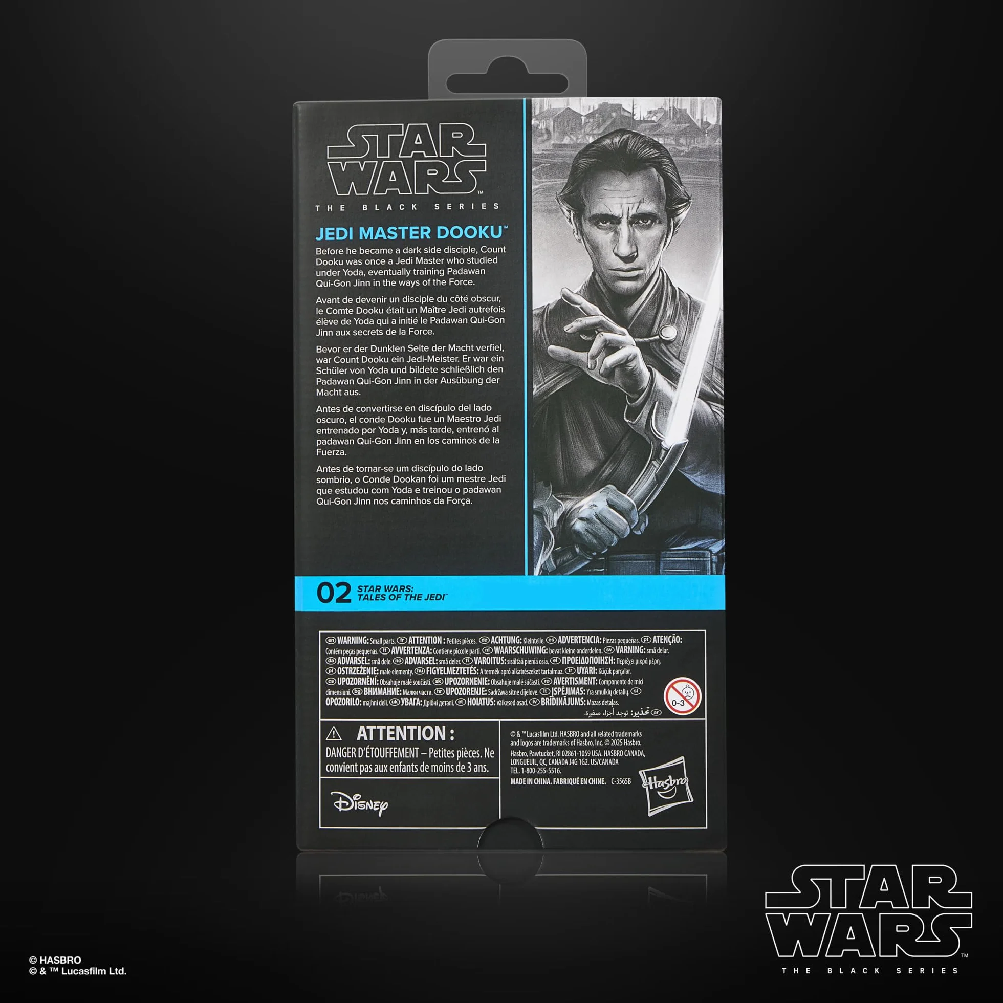 Mistrz Jedi Dooku z kolekcji Star Wars The Black Series, wysokiej jakości 15-centymetrowa figurka kolekcjonerska z serialu Gwiezdne wojny: Opowieści Jedi