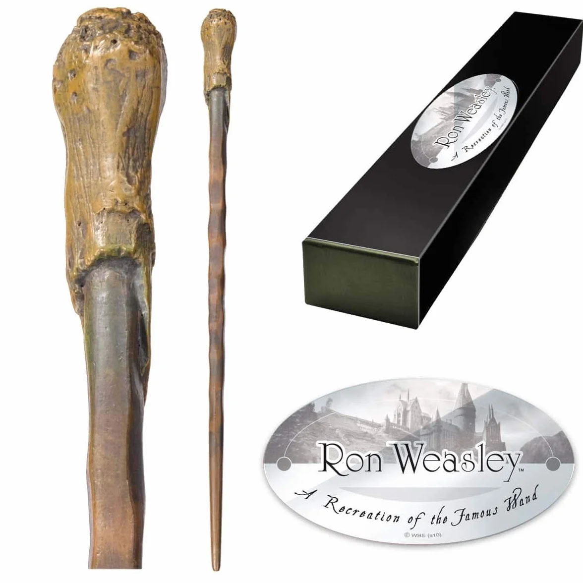 The Noble Collection - Ron Weasley Różdżka postaci - 36 cm (36 cm) Wizarding World z plakietką z imieniem - Harry Potter Zestaw filmowy rekwizyty filmowe różdżki