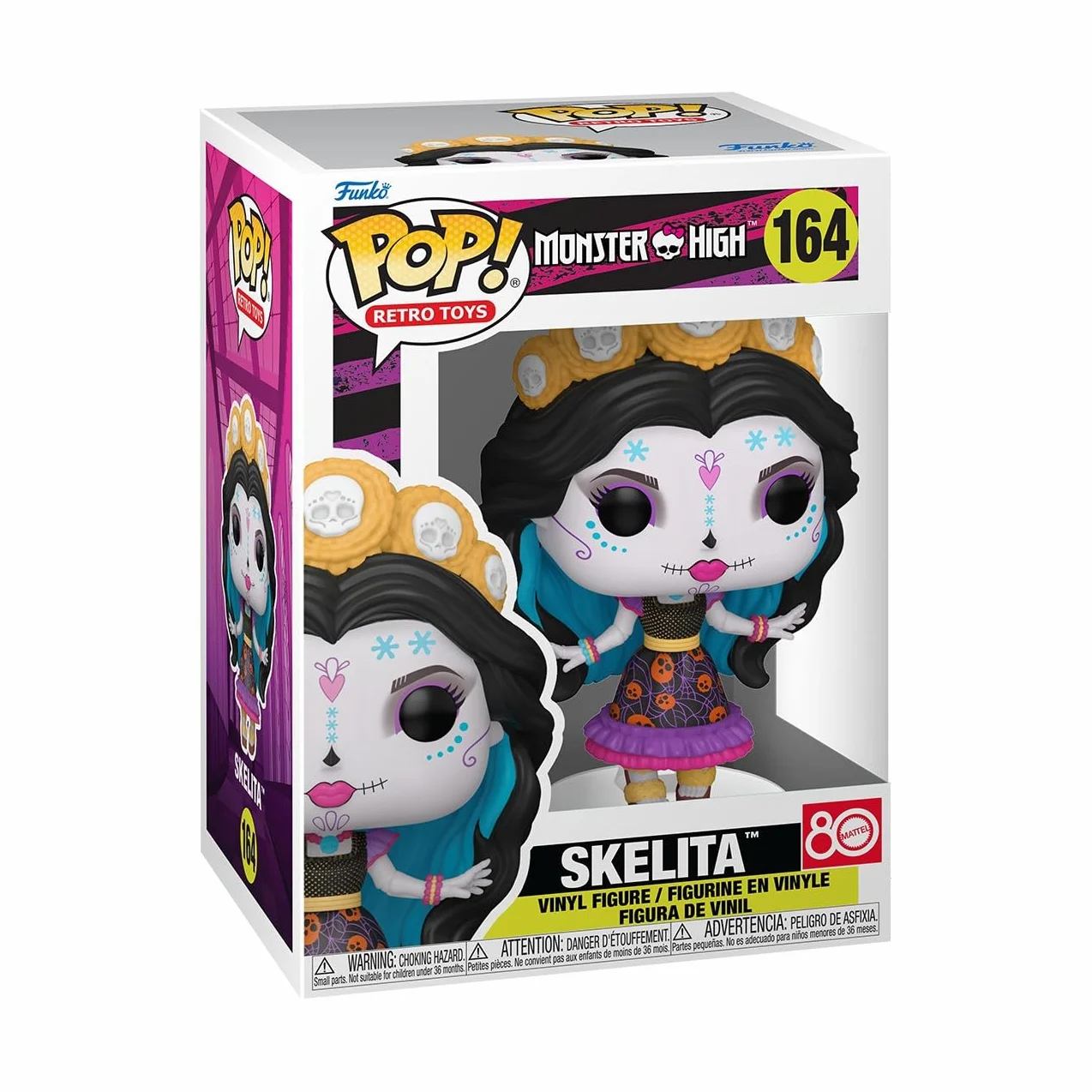 Funko Pop! Winyl: Monster High - Skelita Calaveras - winylowa figurka kolekcjonerska - pomysł na prezent - oficjalne towary handlowe - zabawka dla dzieci i dorosłych - fanów kreskówek - figurka