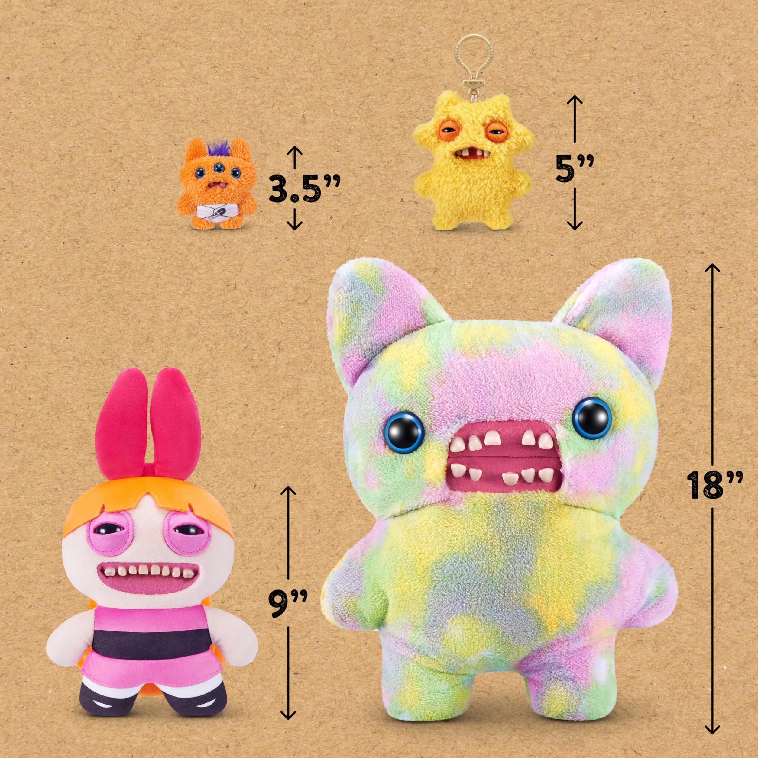Seria FUGGLER 1-POWERPUFF GIRLS PLUSH 23 cm (kwiat)