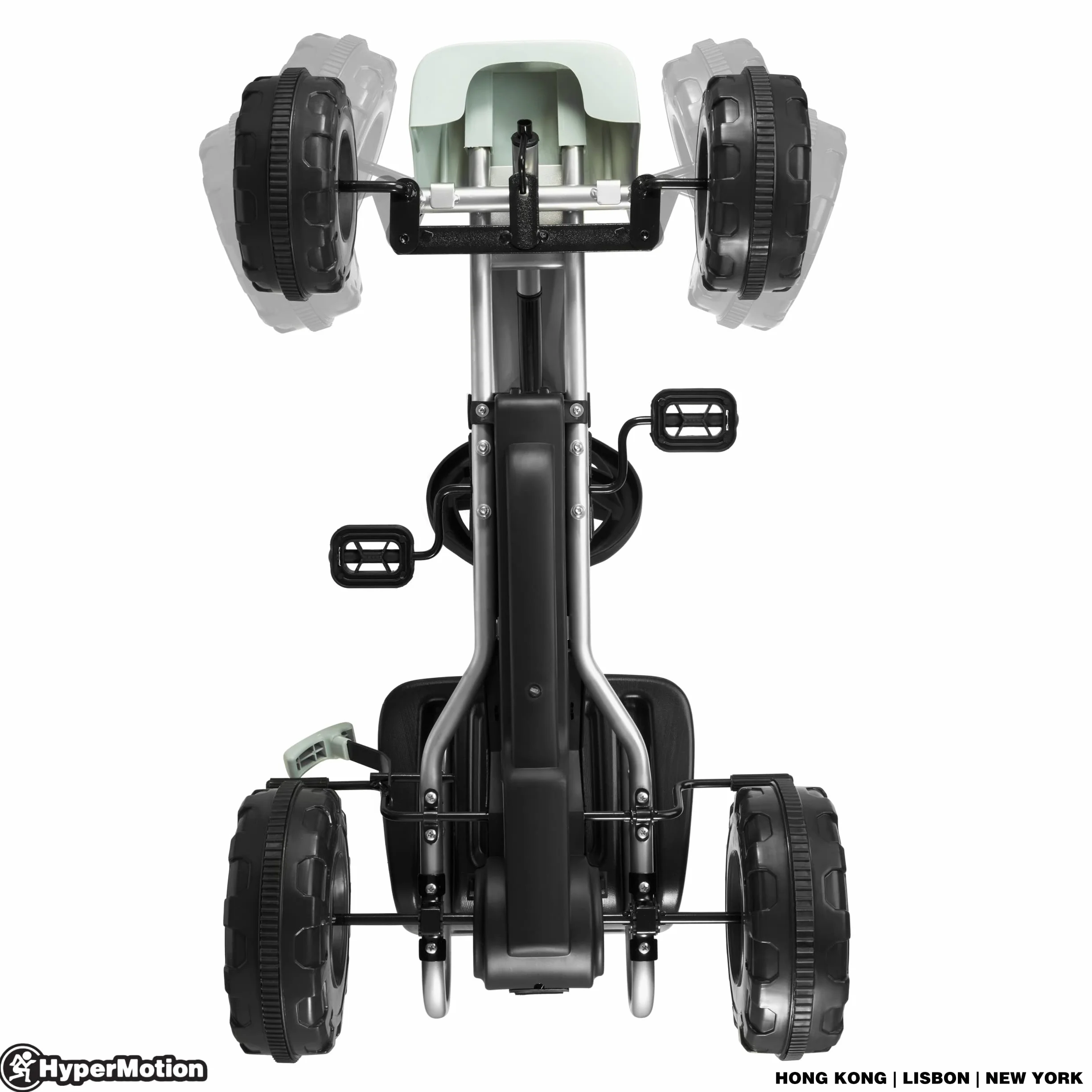 HyperMotion Go-Kart na Pedały dla Dzieci CHESTER, Gokart z Dwoma Trybami Jazdy dla Dziecka 3-5 Lat, Auto dla Dziecka, Samochód Dziecięcy od 3 Lat, Waga do 30 kg, Szary