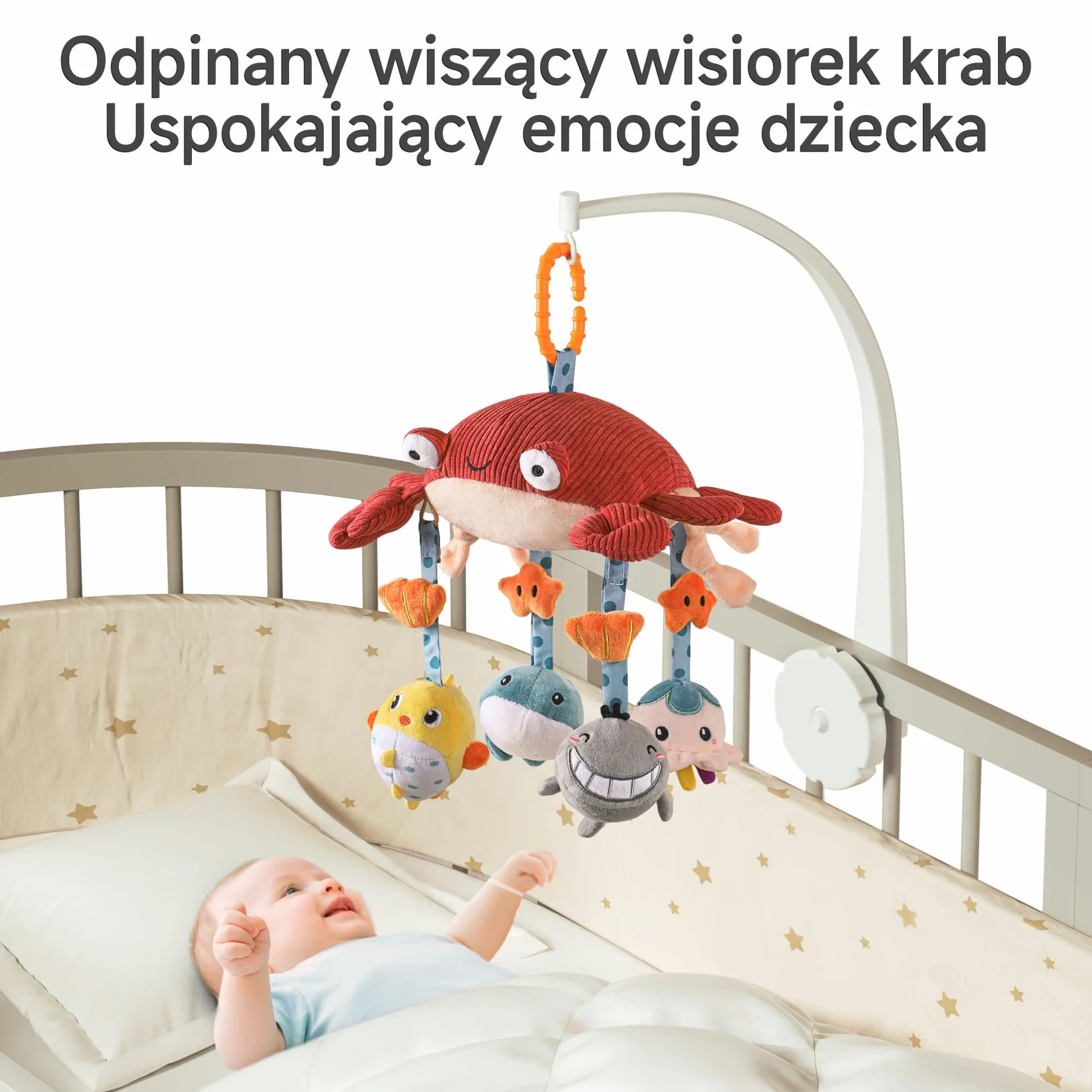 tumama wiszące zabawki dla dzieci brzuch czas lustro mobilna kołyska, aktywność pluszowe zwierzątko miękkie wózki dziecięce zestawy 0-12 miesięcy, noworodek, niemowlę, maluch prezent urodzinowy