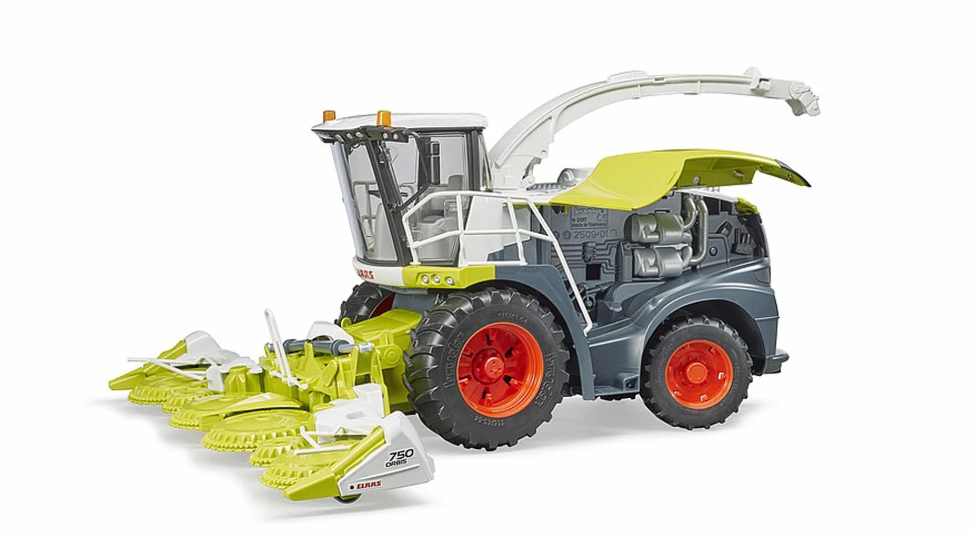 bruder 02134 - Kombajn zbożowy Claas Jaguar 980 - 1:16 Pojazd, Farma, Rolnictwo, Ciągnik, Bulldog, Kombajn, Kukurydza, Praca w polu, Zabawka