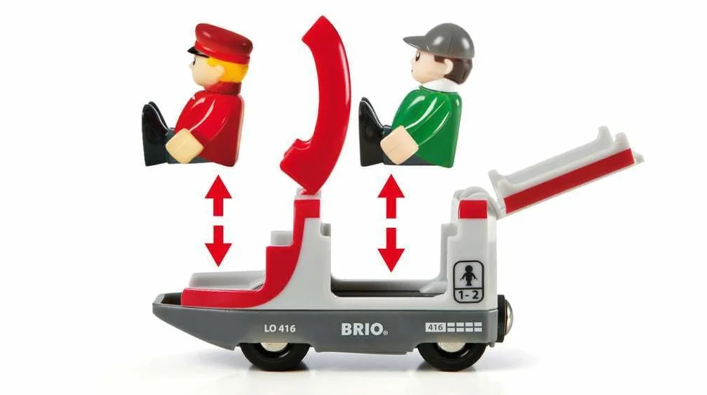 Brio 63351200 Pociąg Osobowy Z Dworcem (63351200) Bezpieczna Zabawka Dla Dzieci Powyżej 3 Lat
