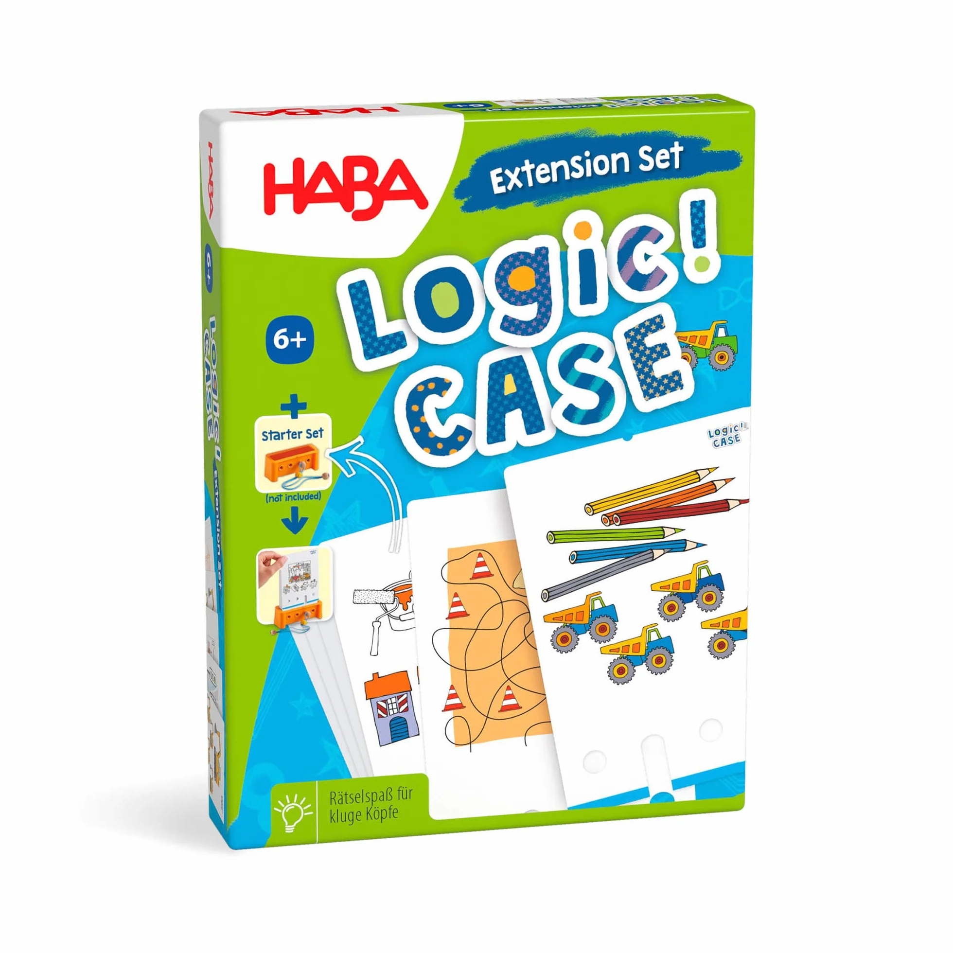 LogiCASE Extension Set - Baustelle: 77 x kunterbunter Rätselspaß für 1 Spieler