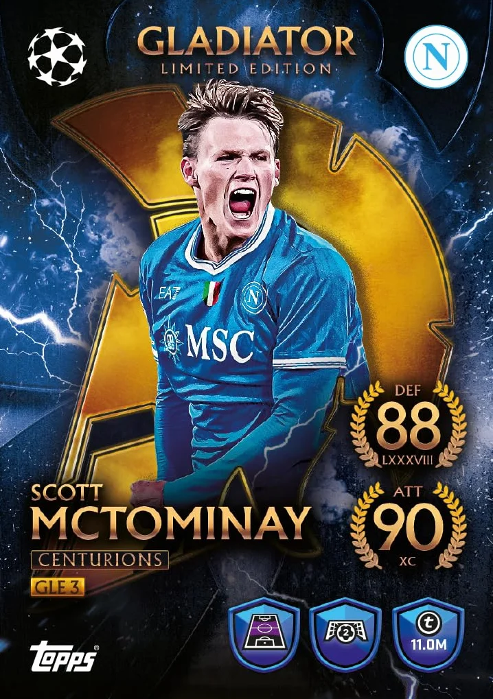 Topps UCC Match Attax 2025/26 Mega Tin Zestaw 4 Puszki Centurions Warriors Spartans Battlers