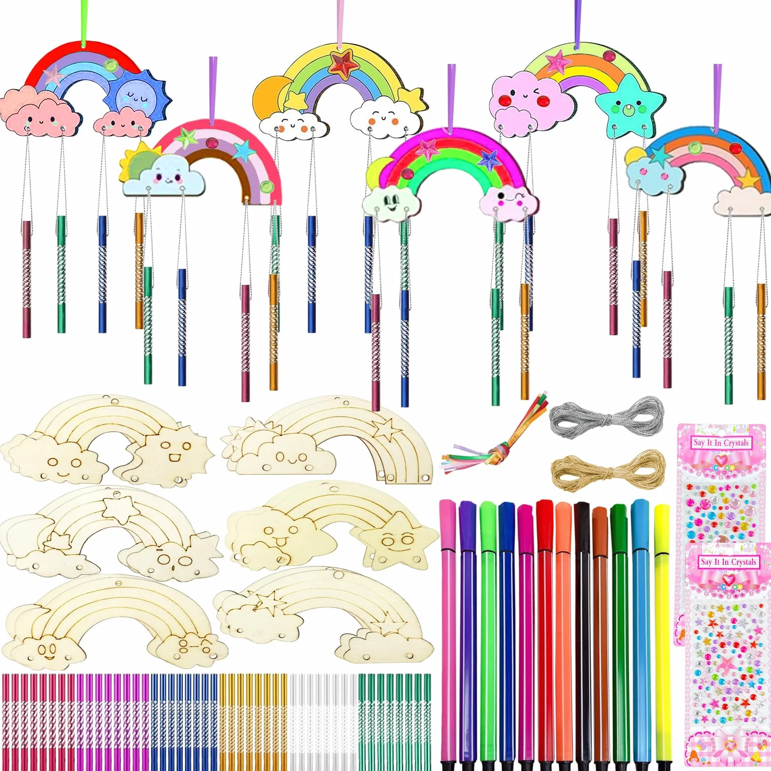 Zestaw 12 Rainbow Carillion Wiatr dla dzieci
