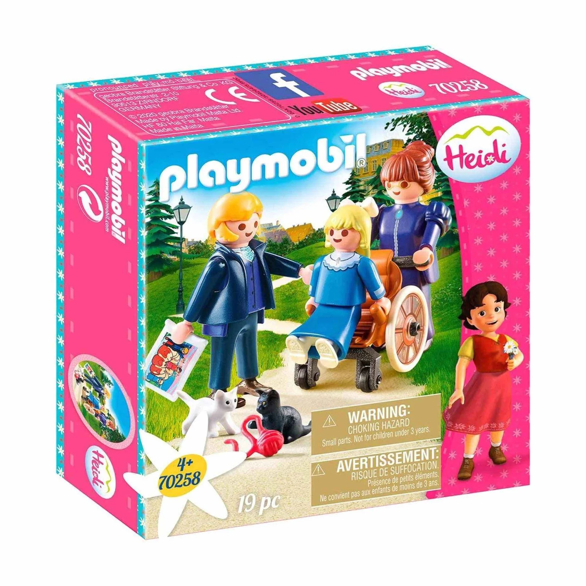 PLAYMOBIL Heidi 70258 Klara z tatą i panną Rottenmeier, od 4 lat