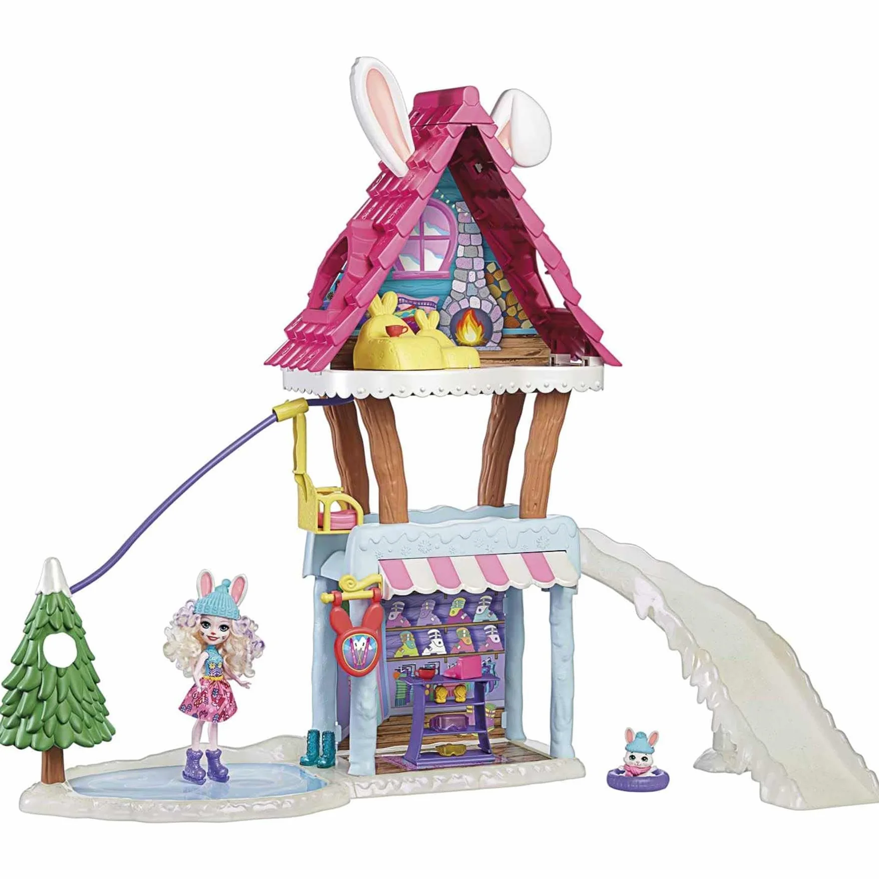 Mattel Enchantimals czapka narciarska w kształcie zająca