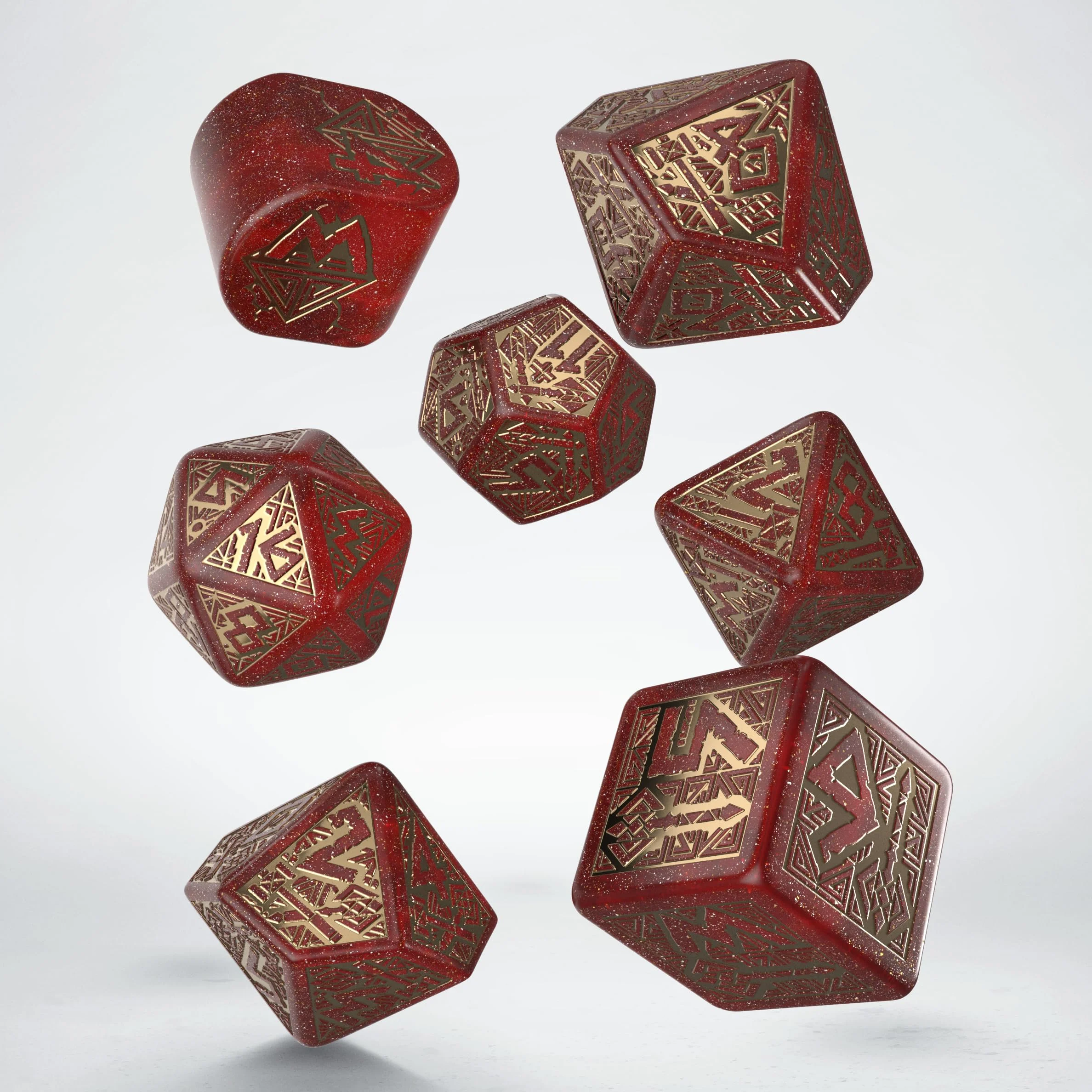 Q-Workshop Dwarven Dice Set Jewels Zestaw kości