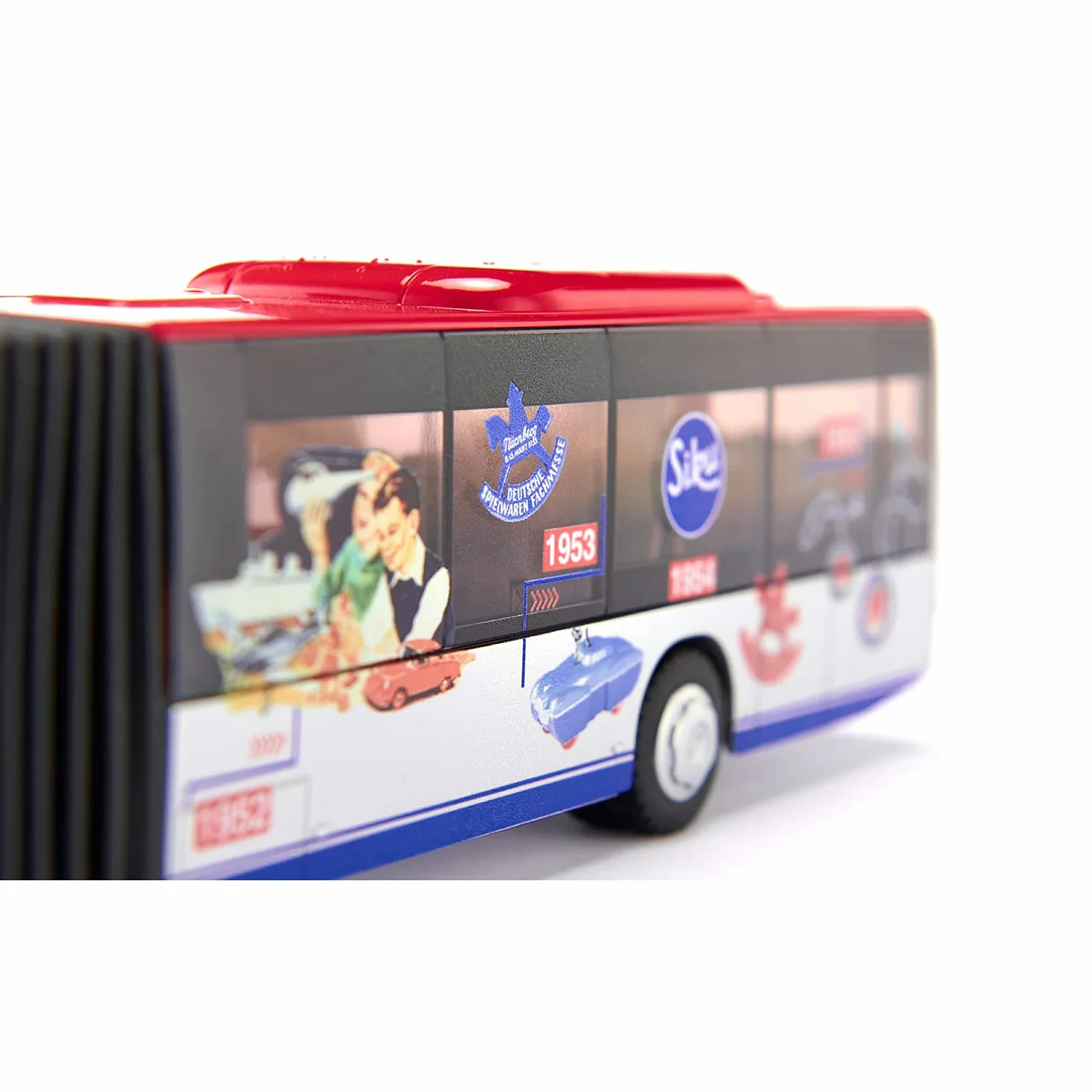 Siku 3739, Timeline 100 lat Sieper Autobus przegubowy, 1:50, Edycja limitowana, Metal,Tworzywo sztuczne, Wielokolorowy, Połączenie przegubowe