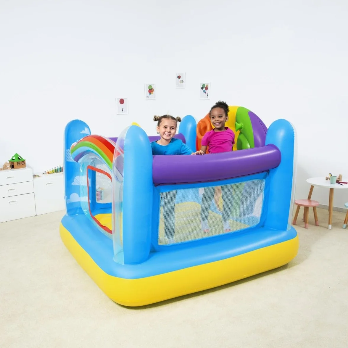 Bestway 1052269Xxx21 Up, In & Over™ 69" X 68" X 54"/1.75M X 1.73M X 1.37M Hot Air Balloon Bouncer