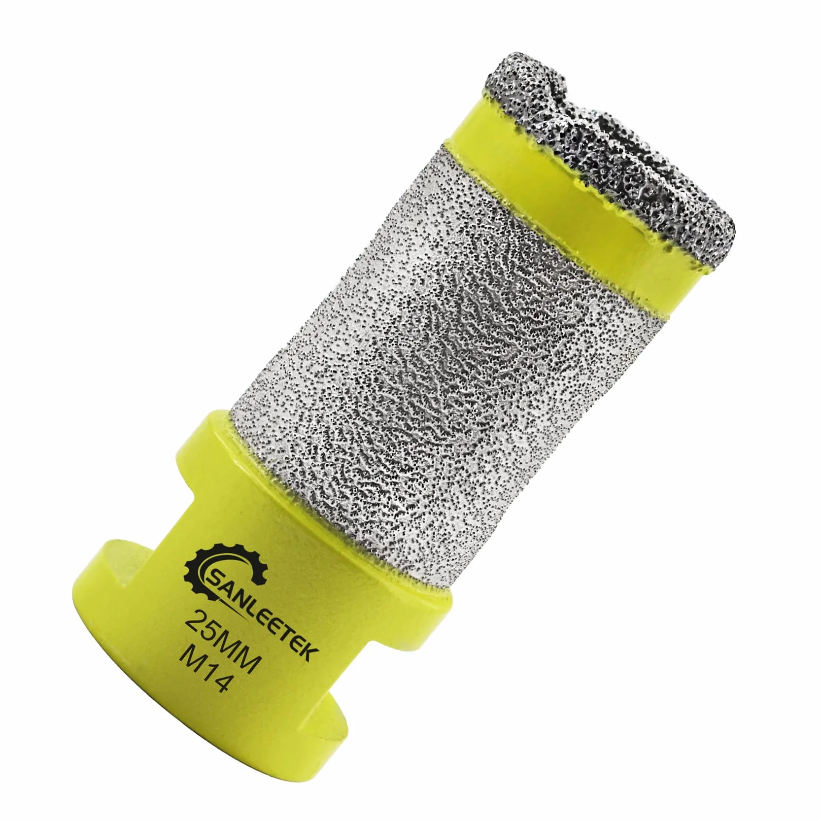 Diamentowe wiertło do płytek 25 mm, diamentowe frez palcowy – otwornica koronka wiertnicza wiercenie i szlifowanie do porcelany, ceramiki, płytek, granitu, marmuru, sztucznego kamienia, gwint M14