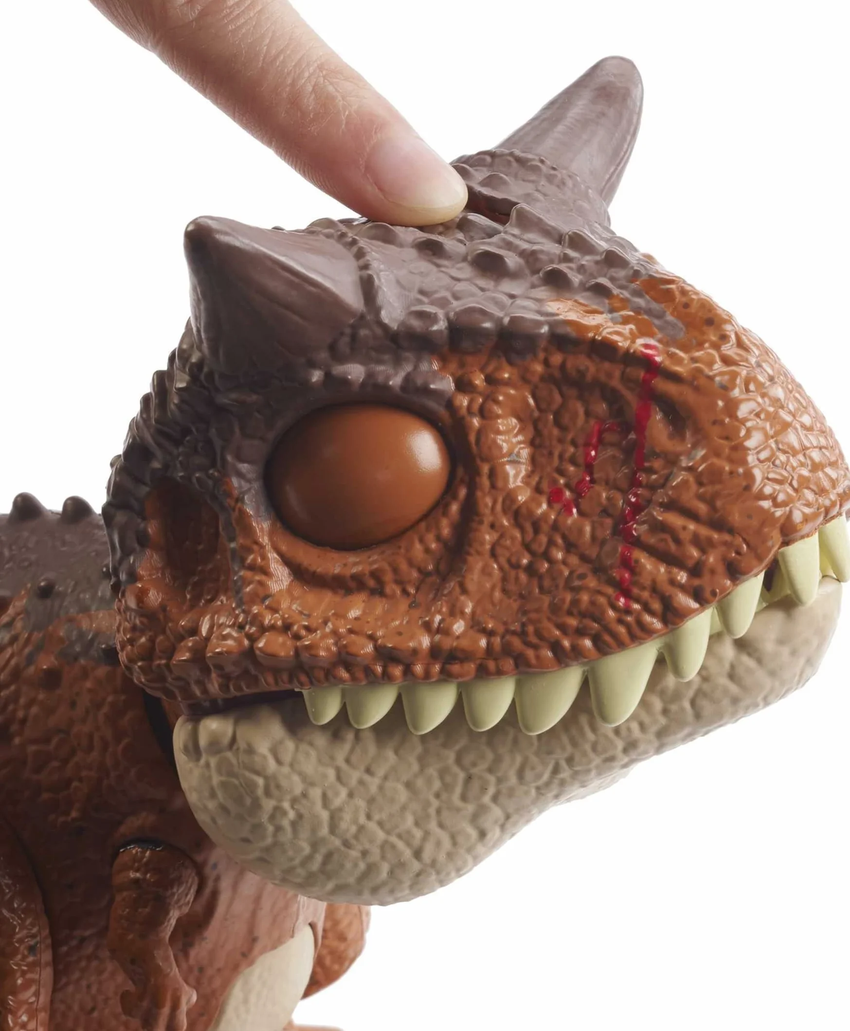 Jurassic World HBY85 - Atak ukąszenia Carnotaurus Toro Figurka akcji dinozaura, wiek 4+