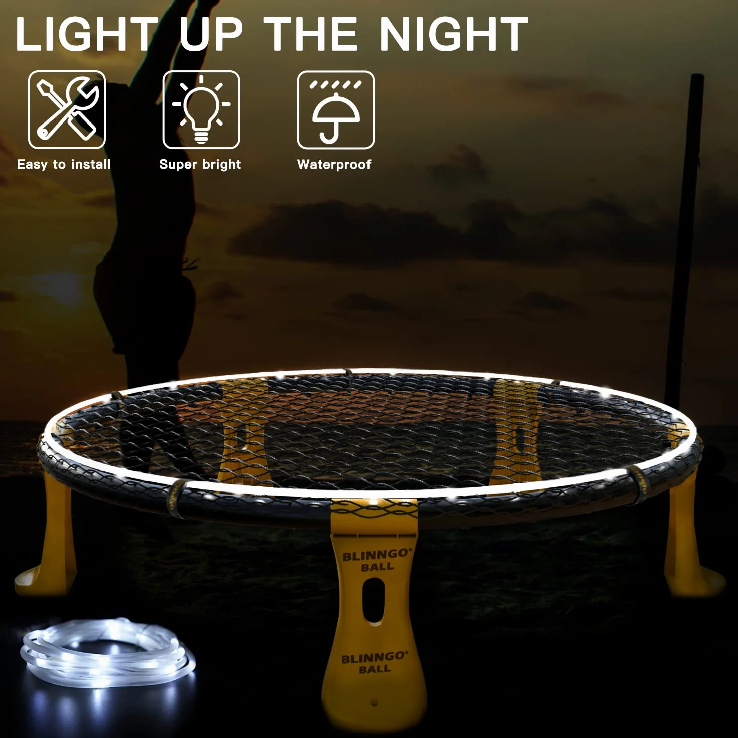 Blinngoball zestaw do gry zespołowej outdoor 2 sieci 3 piłek