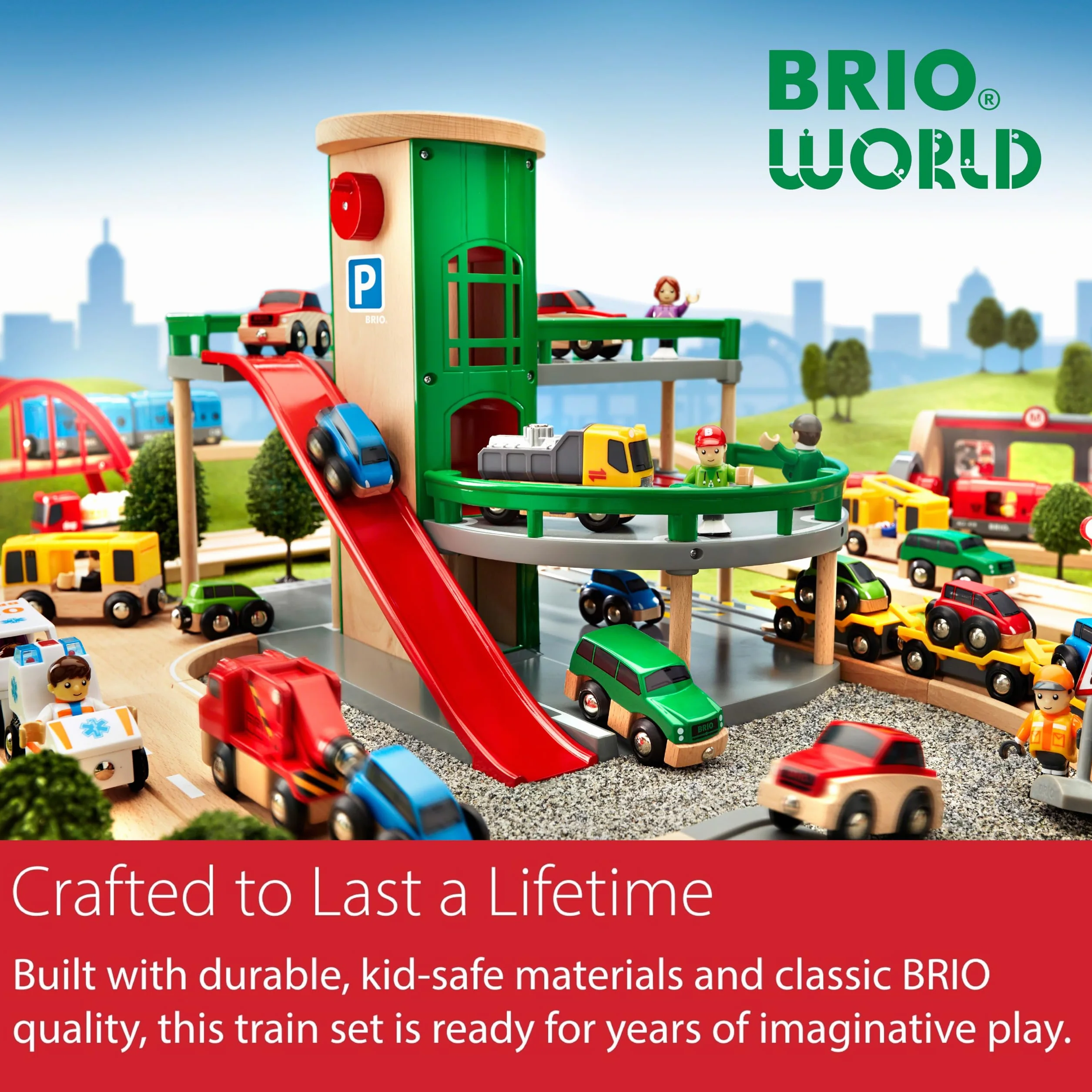 Brio 63331900 Lokomotywa Z Betoniarką (63331900) Bezpieczna Zabawka Dla Dzieci Powyżej 3 Lat,Wielokolorowa