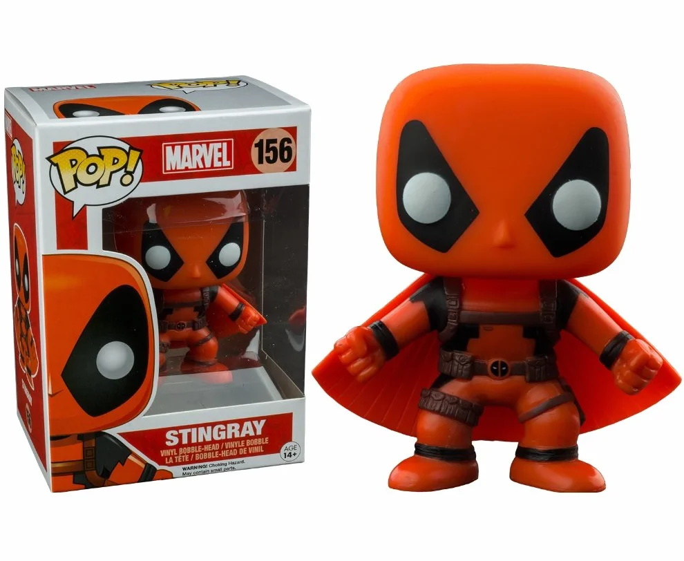 Funko BOBUGT938 Figurka Marvela - Pop Vinyl 156 - Deadpool Stingray Rainbow Squad