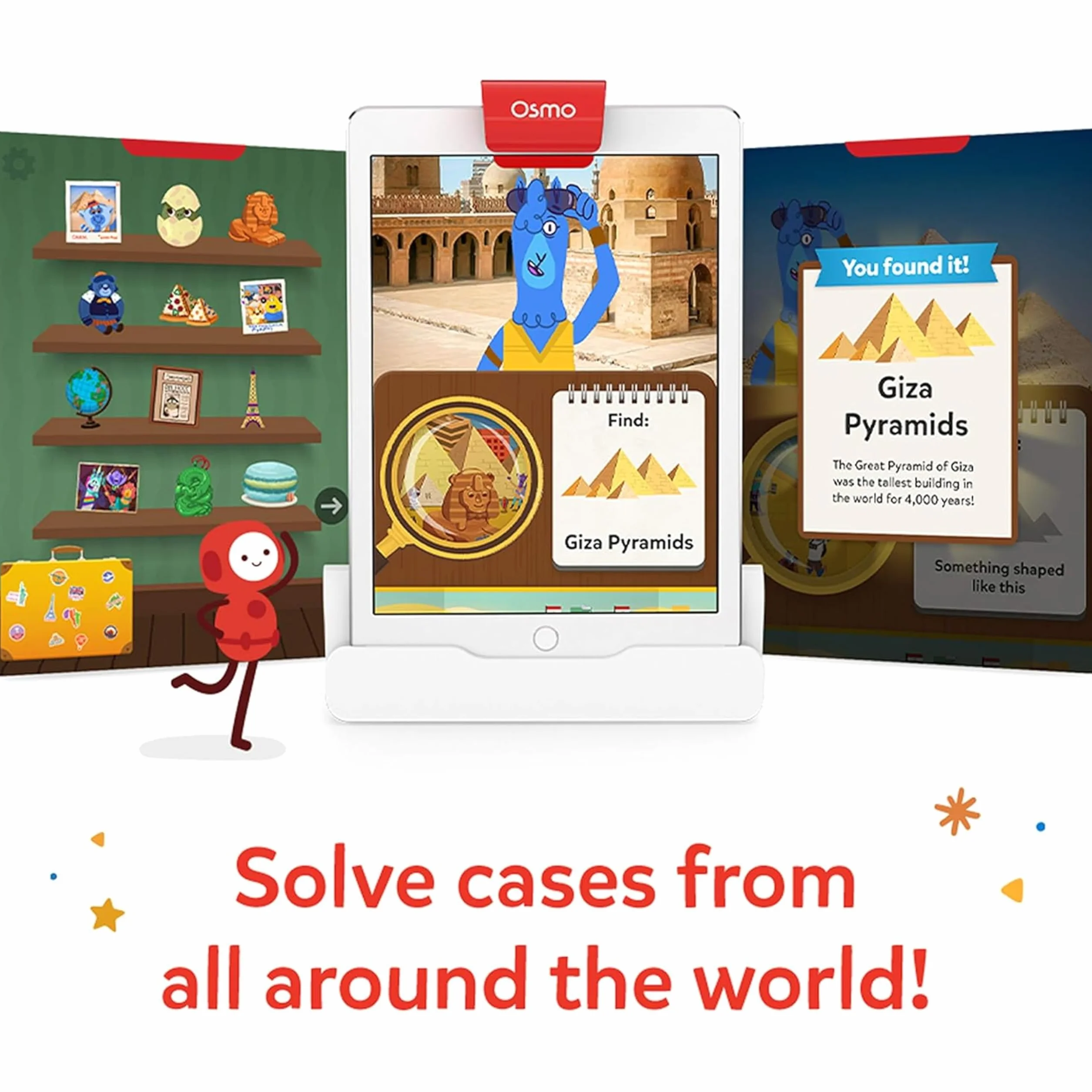Osmo - Detective Agency - Ages 5-12 - Solve Global Mysteries - STEM Toy - For iPad or Fire Tablet (Osmo Base Required)